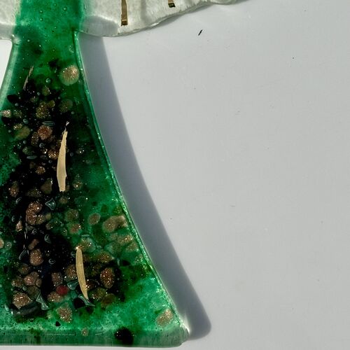 Angel - Dark Green & Gold (Hanging Decoration)