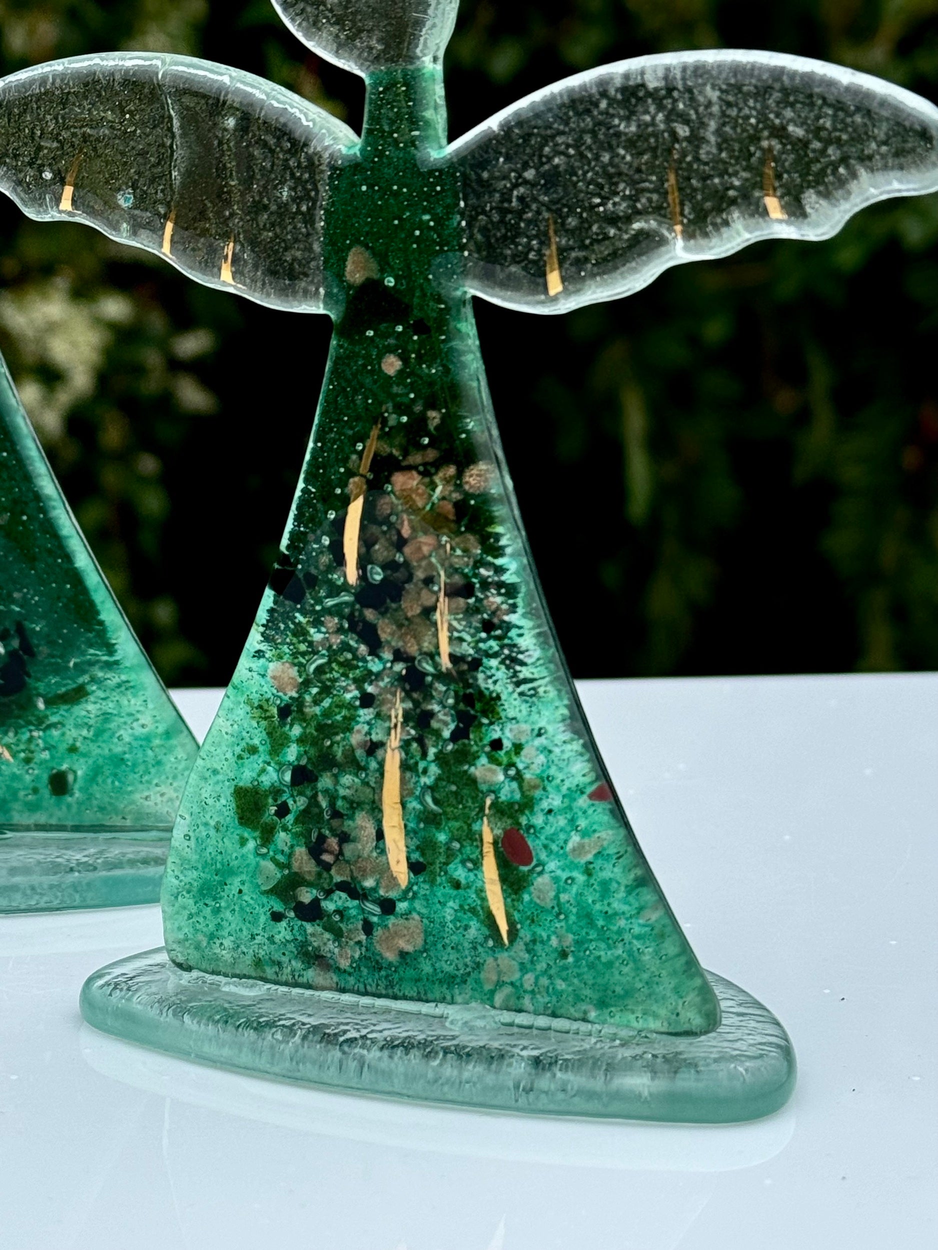 Angel - Dark Green & Gold