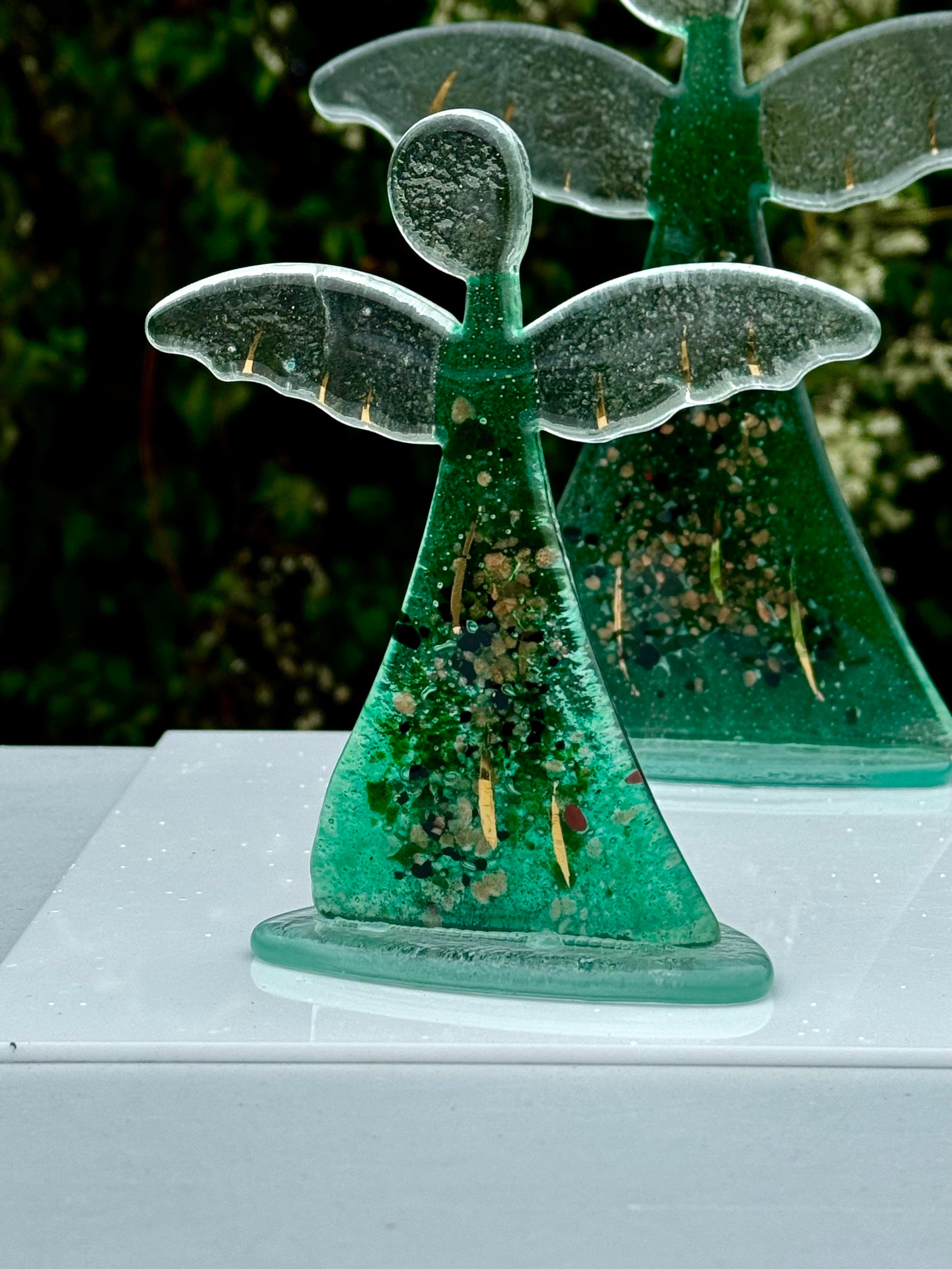 Angel - Dark Green & Gold