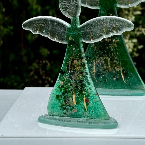 Angel - Dark Green & Gold