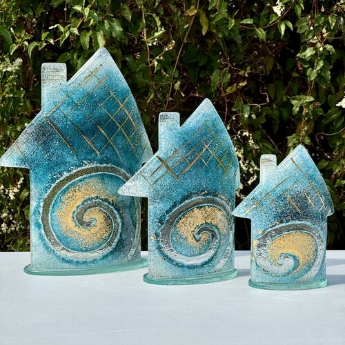 Cottage - Blue & Gold