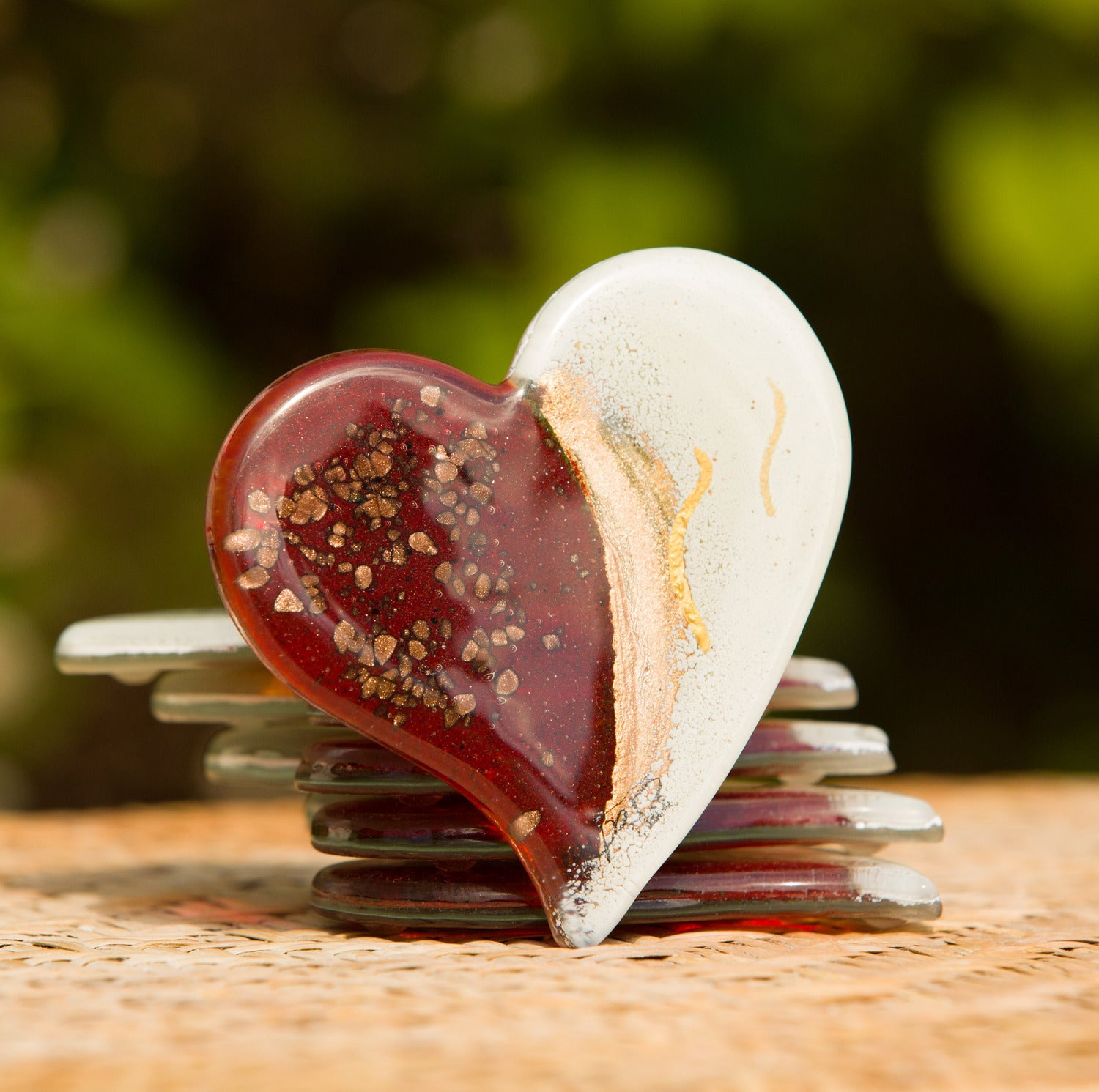 Thira Red Heart Coaster