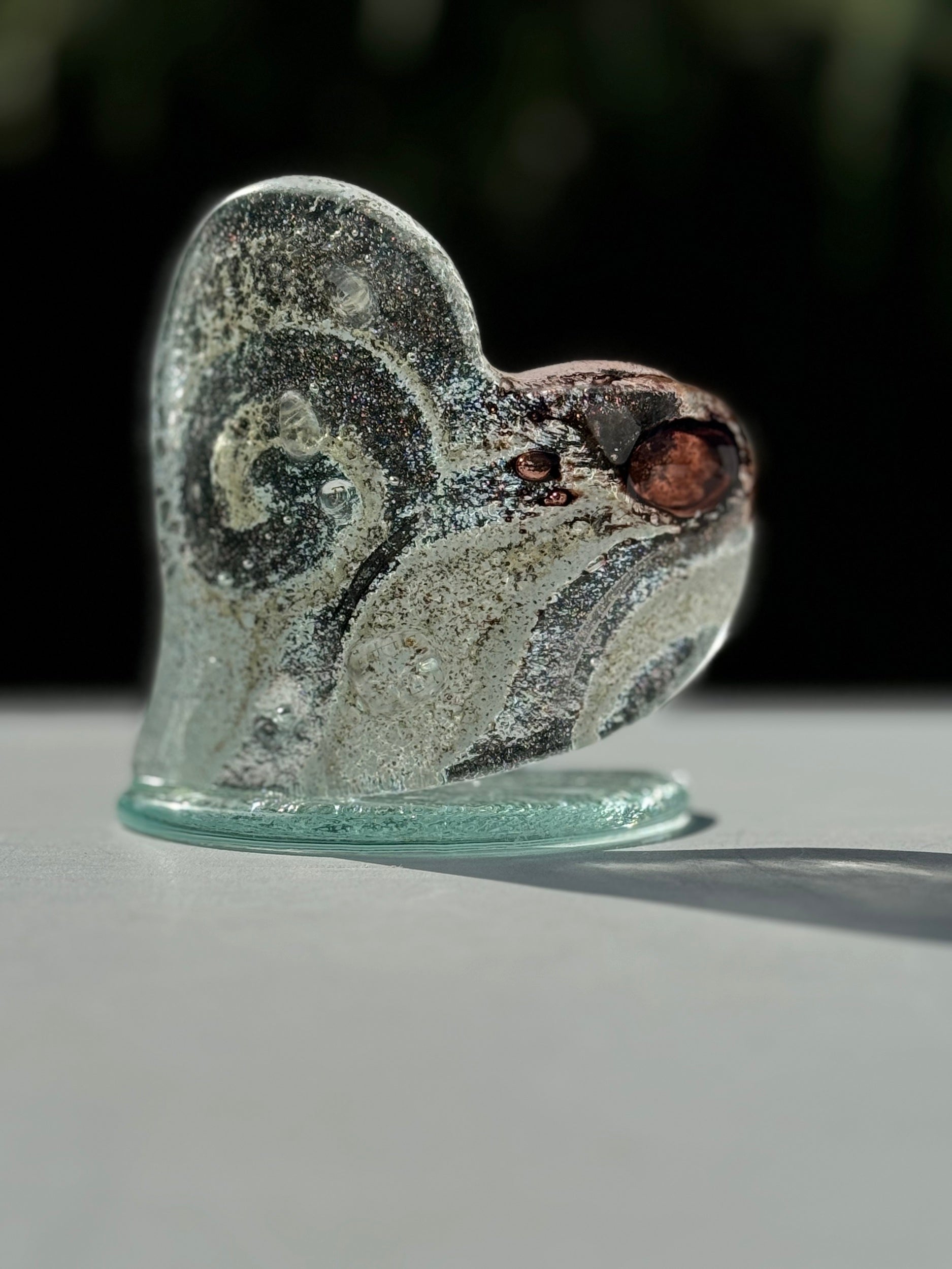 Crystal Heart Shaped Tealight Holder