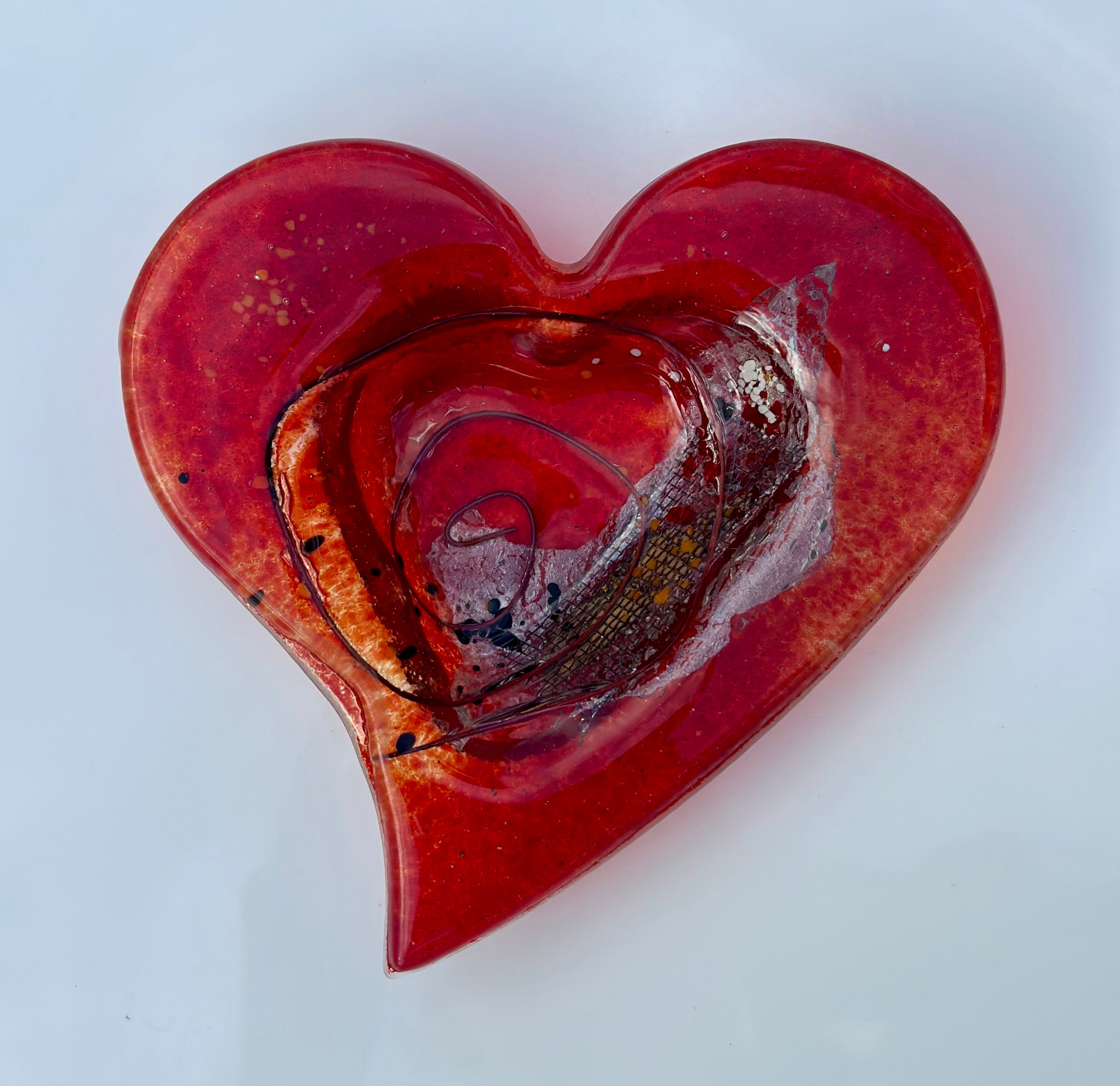 Opera Red Heart Tealight Dish