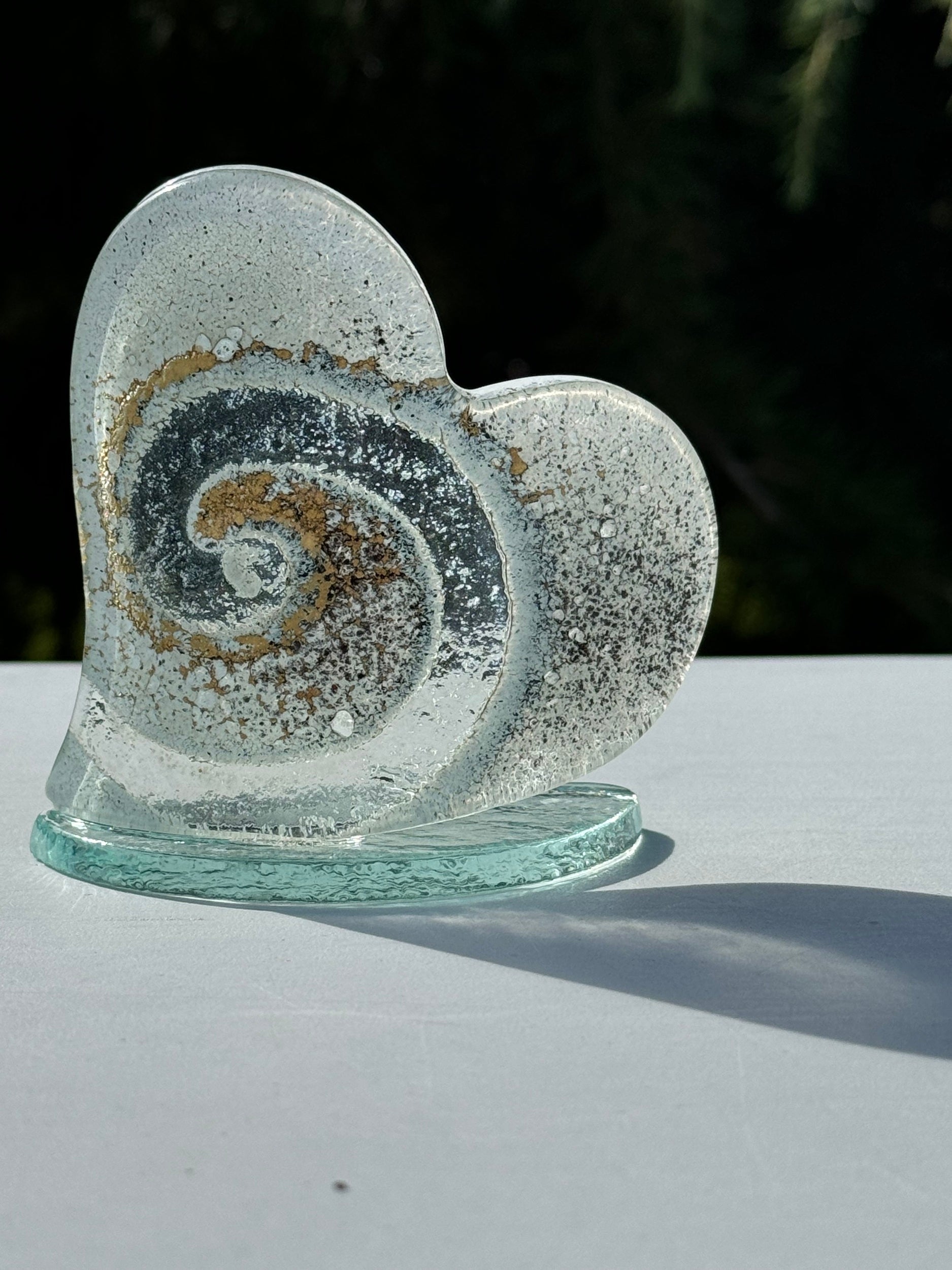 Gold Heart Shaped Tealight Holder