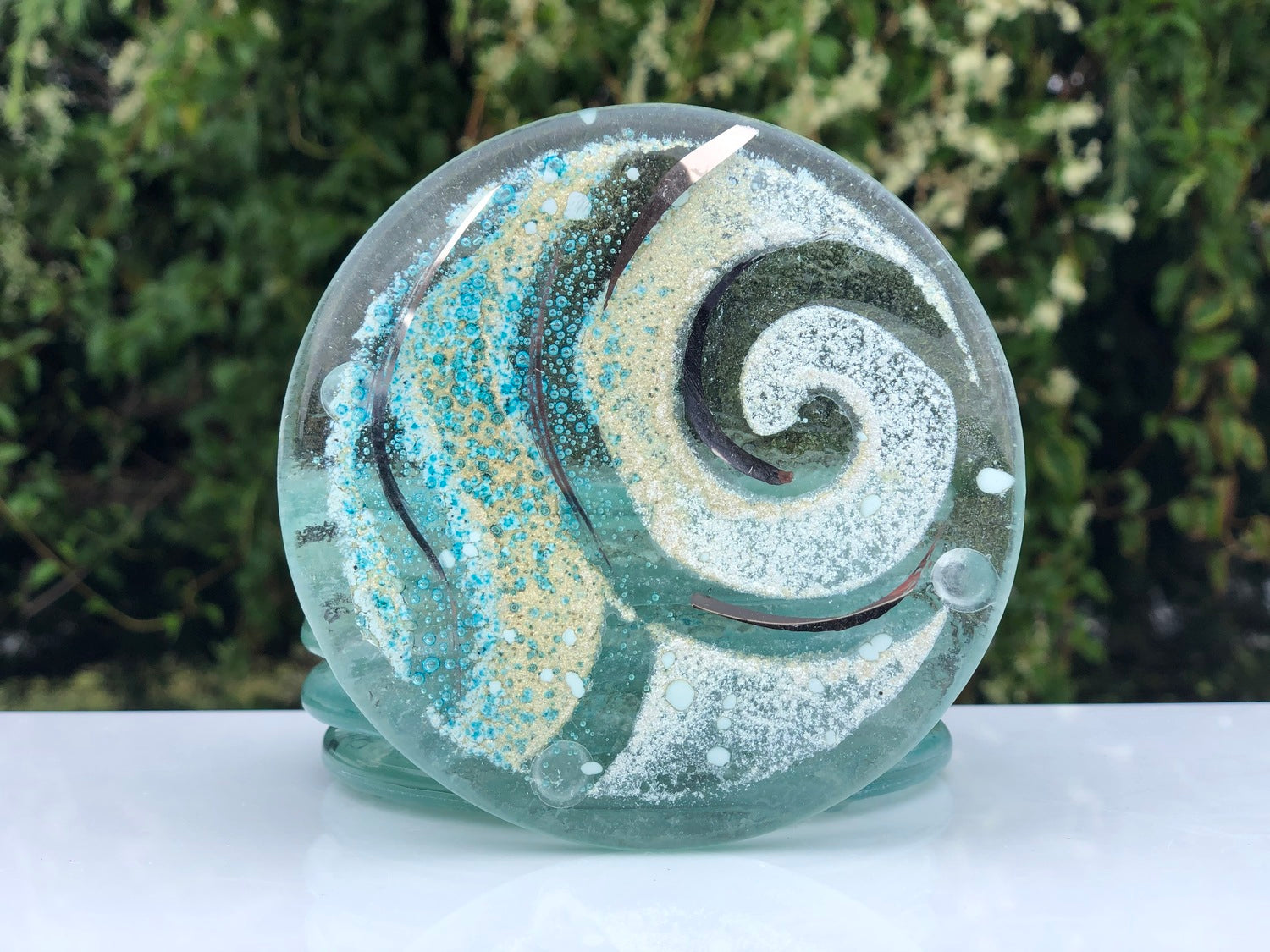Crystal Aqua Coaster (Round)