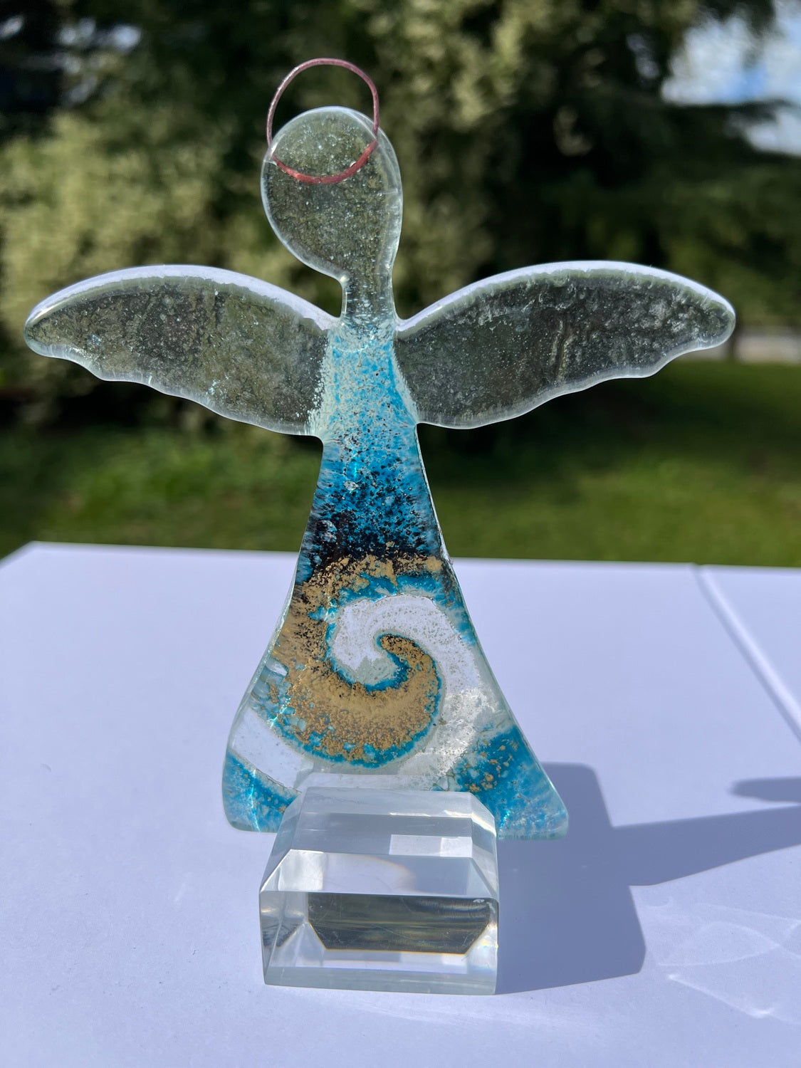 Angel - Blue & Gold (Hanging Decoration)