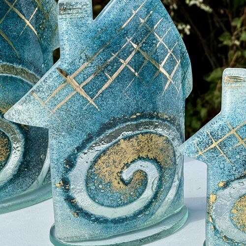 Cottage - Blue & Gold