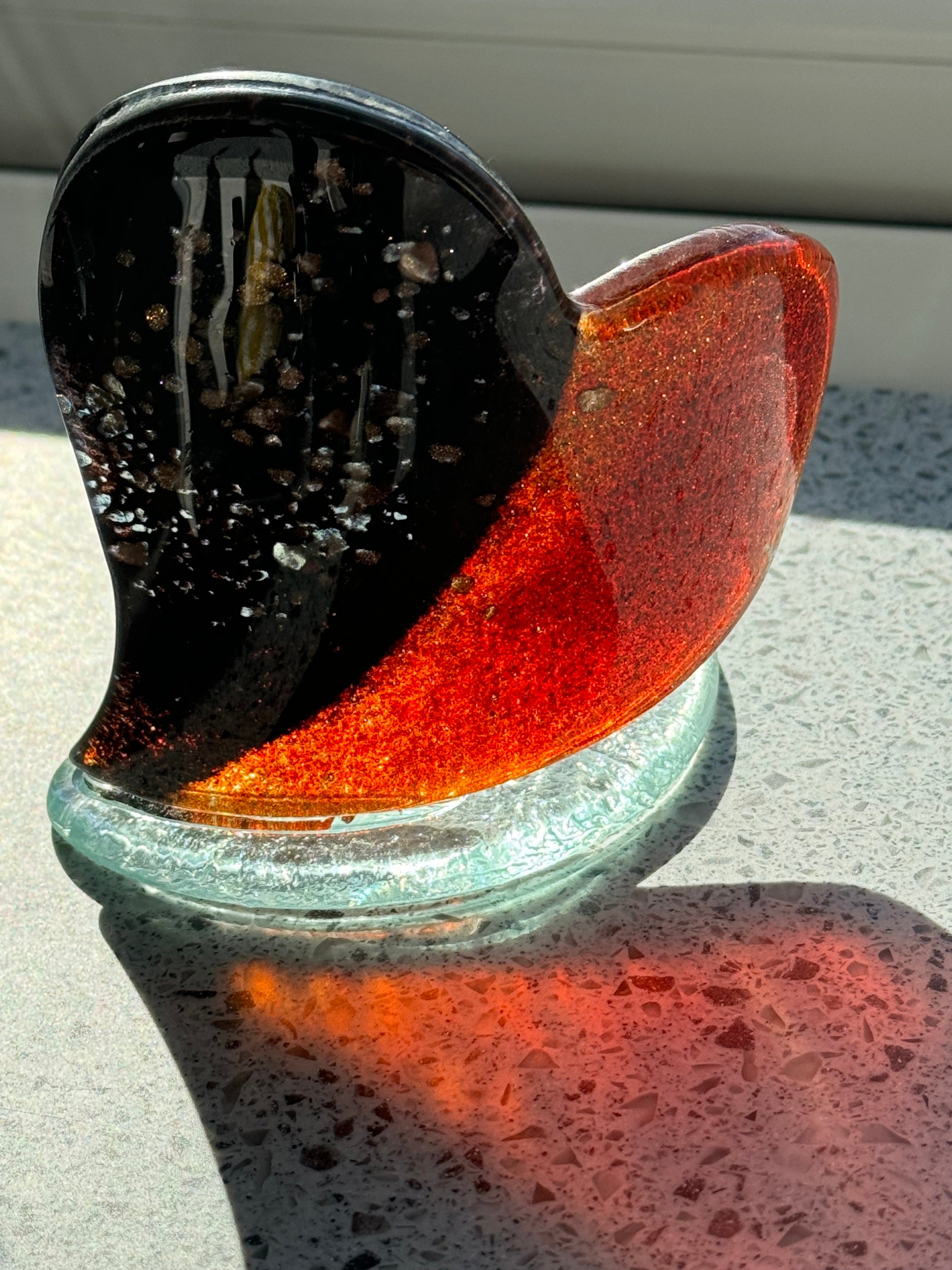 Fedra (rustic) Red Heart Shaped Tealight Holder