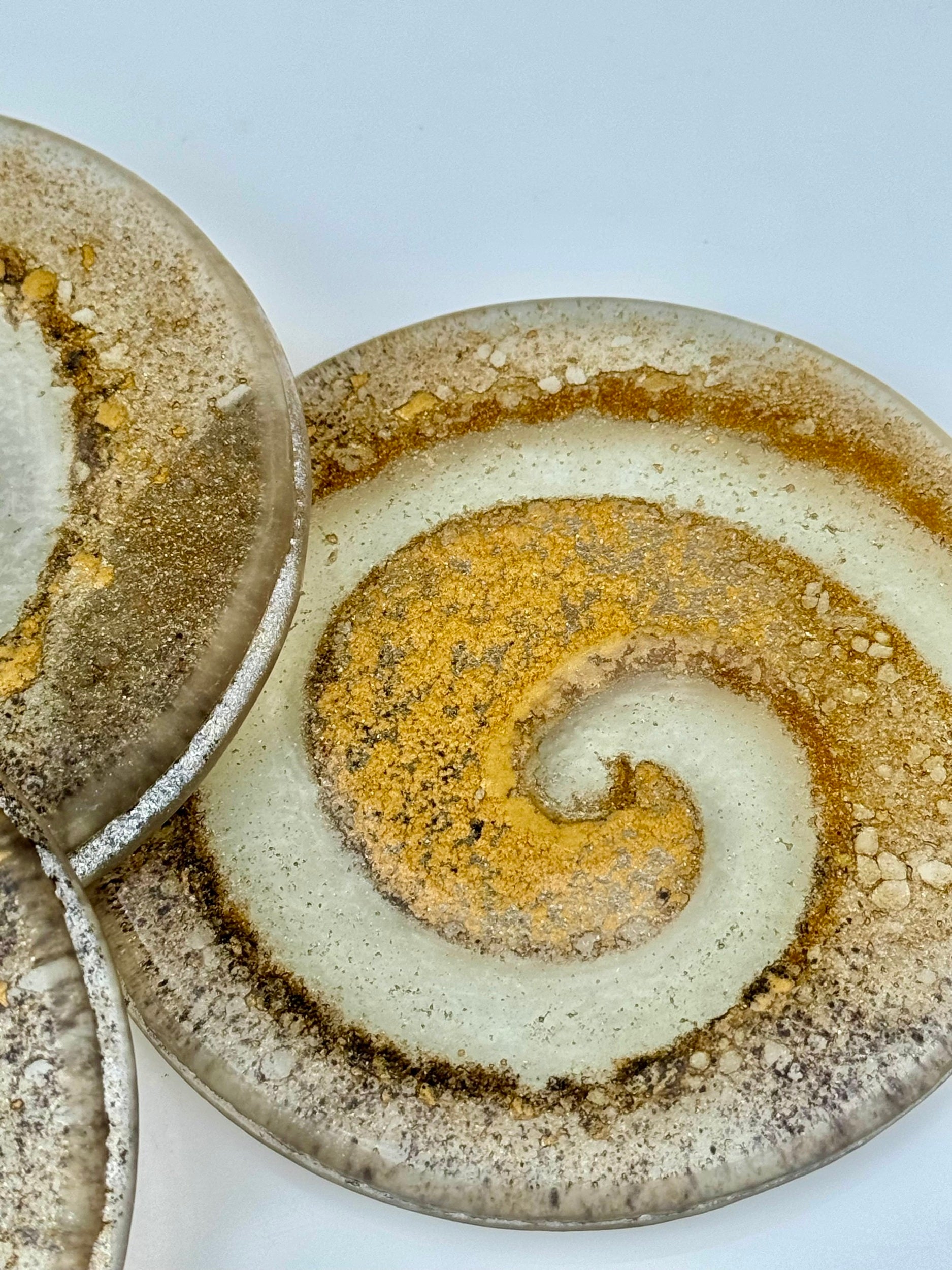 Golden Topaz Round Coaster