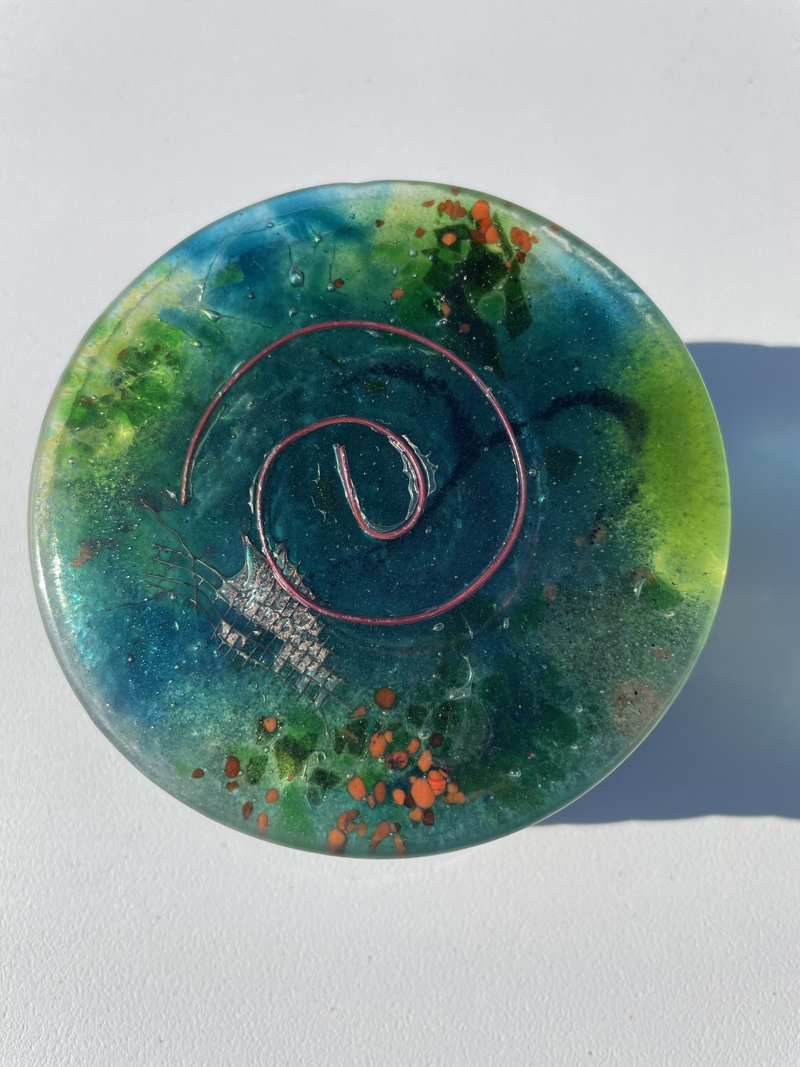 Light Green Aqua Coasters (Round)