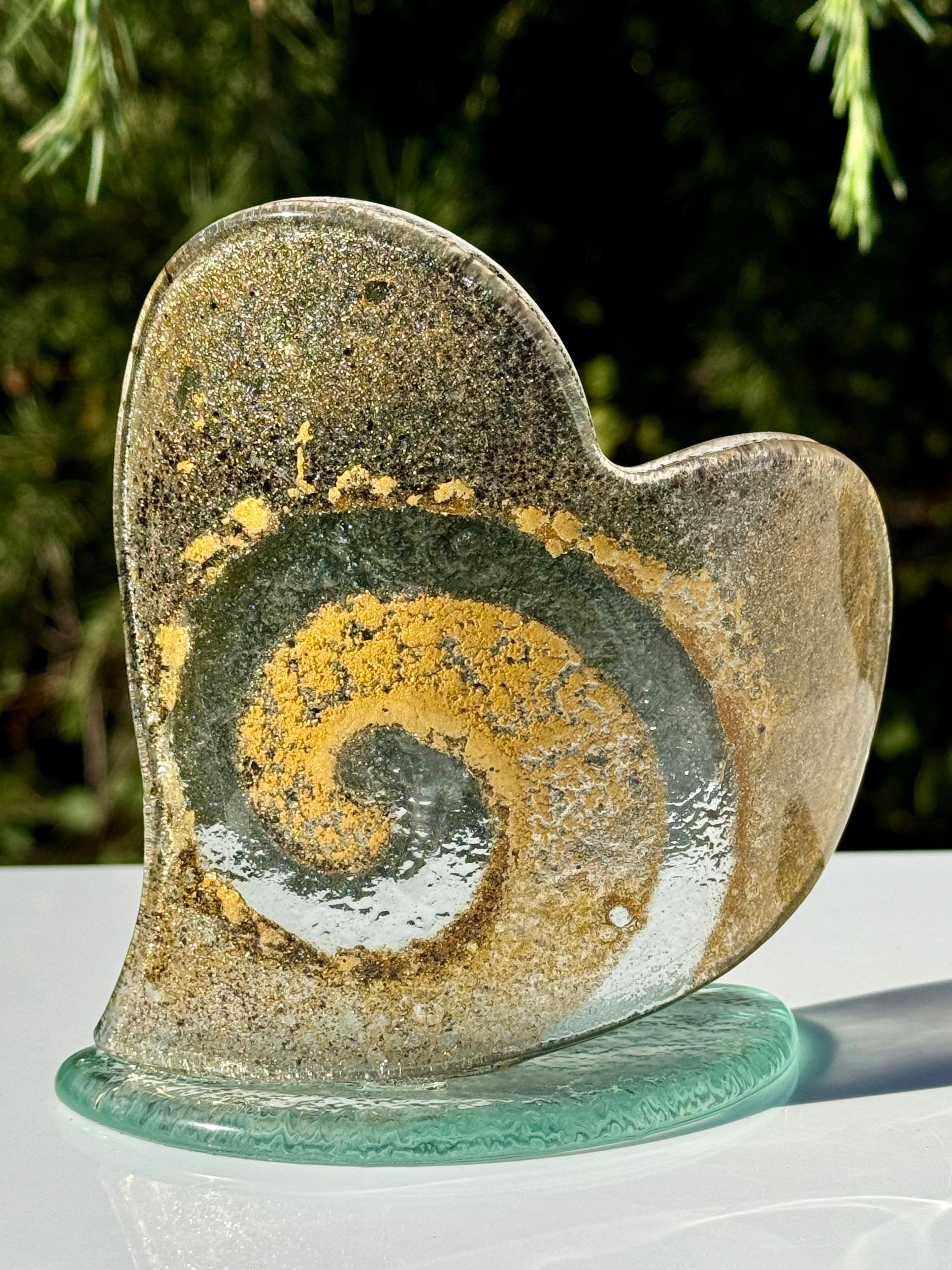 Golden Topaz Heart Shaped Tealight Holder