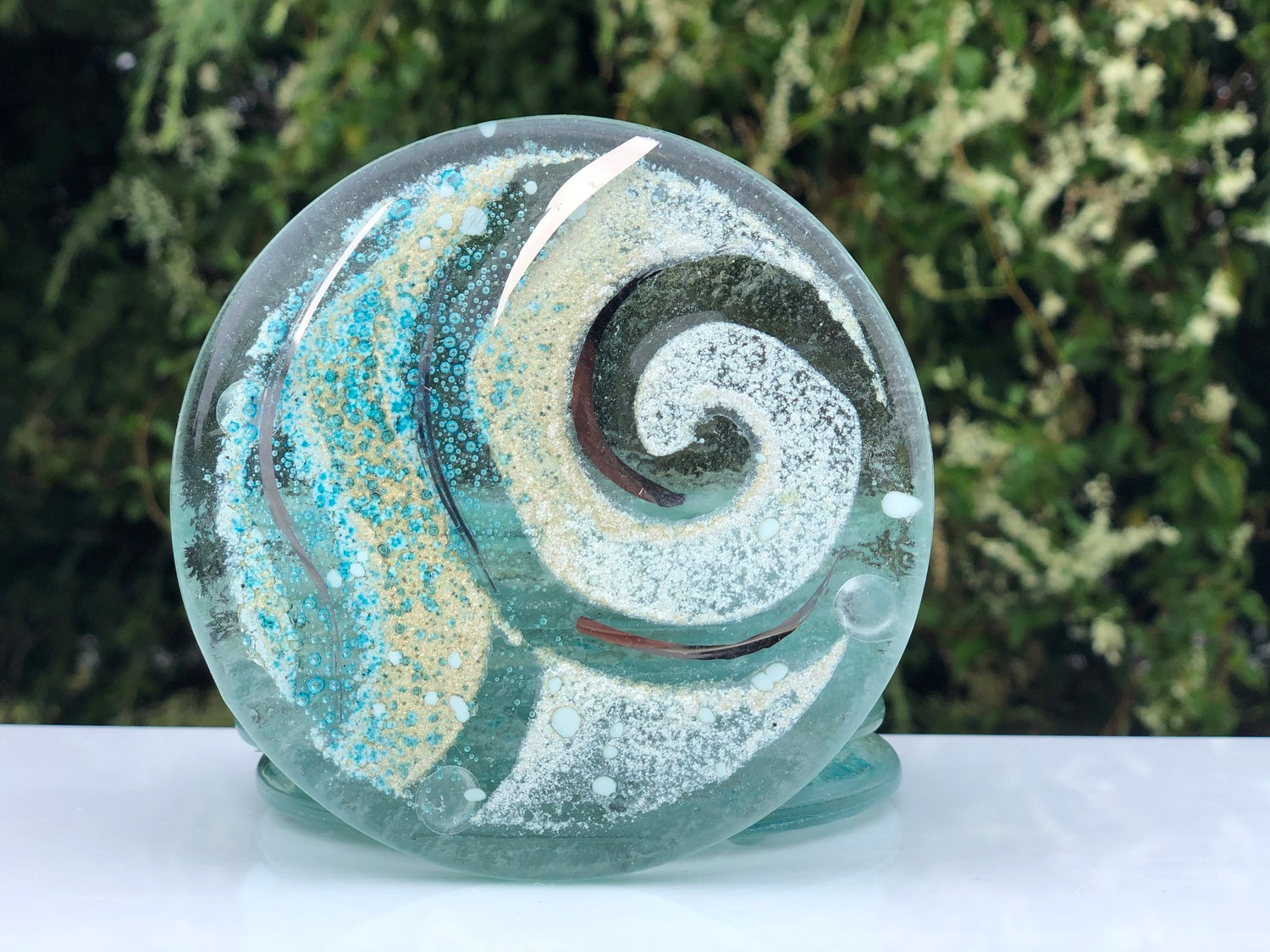 Crystal Aqua Coaster (Round)
