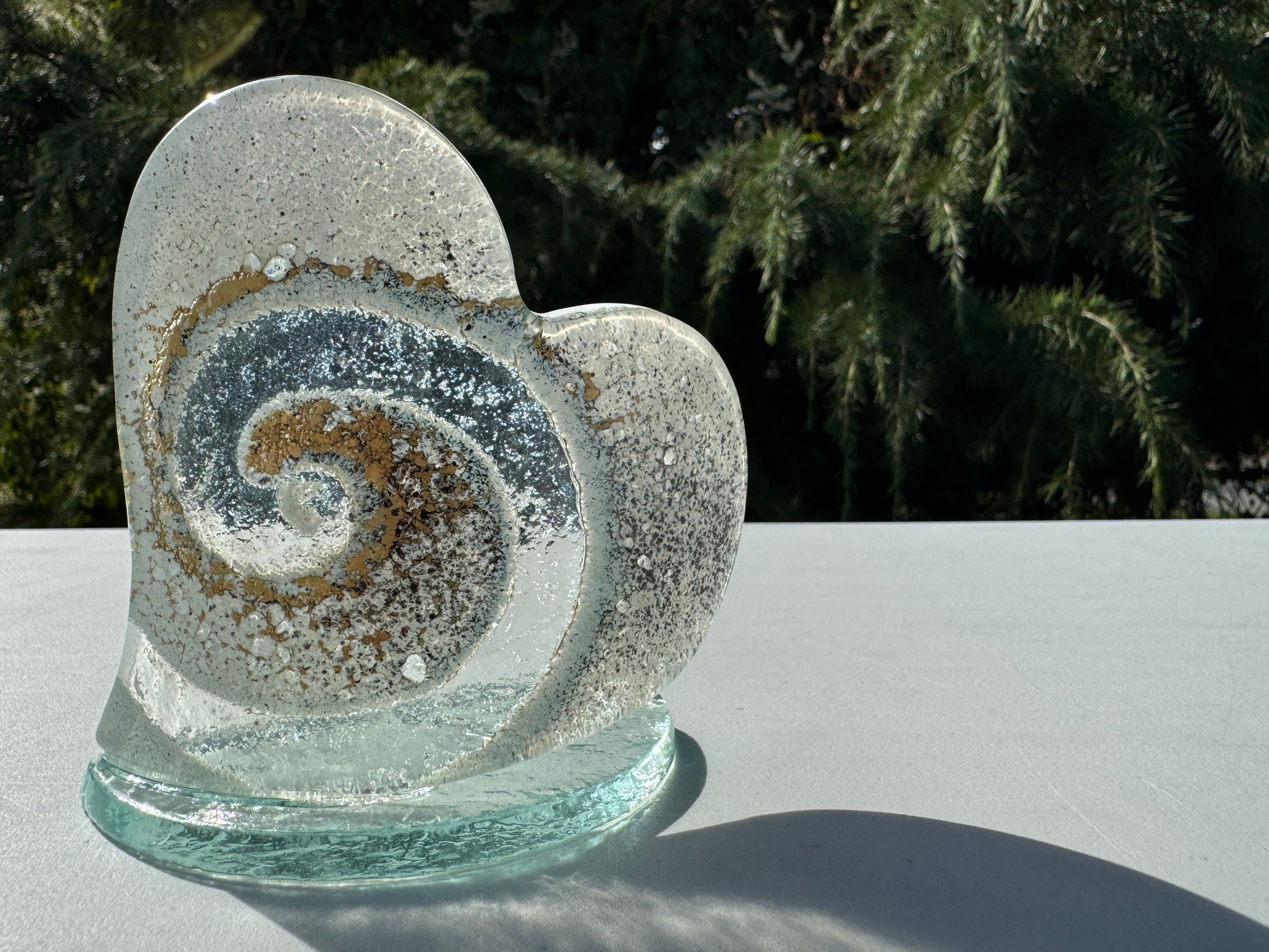 Gold Heart Shaped Tealight Holder