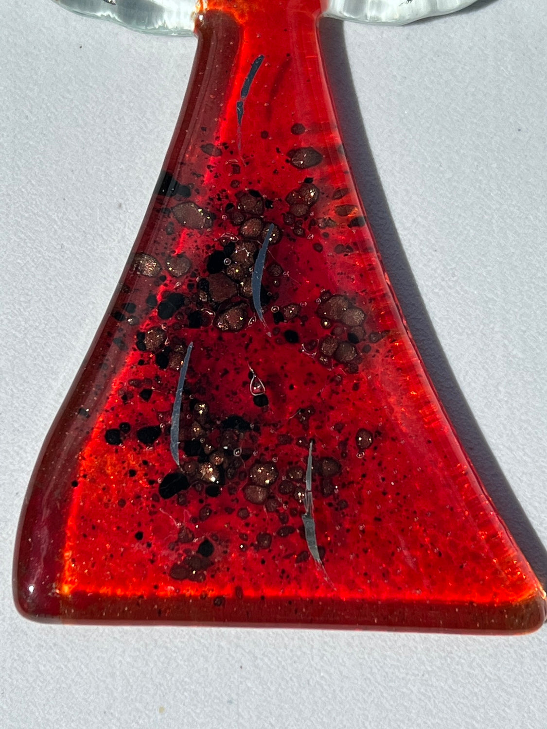 Angel - Red & Platinum (Hanging Decoration)