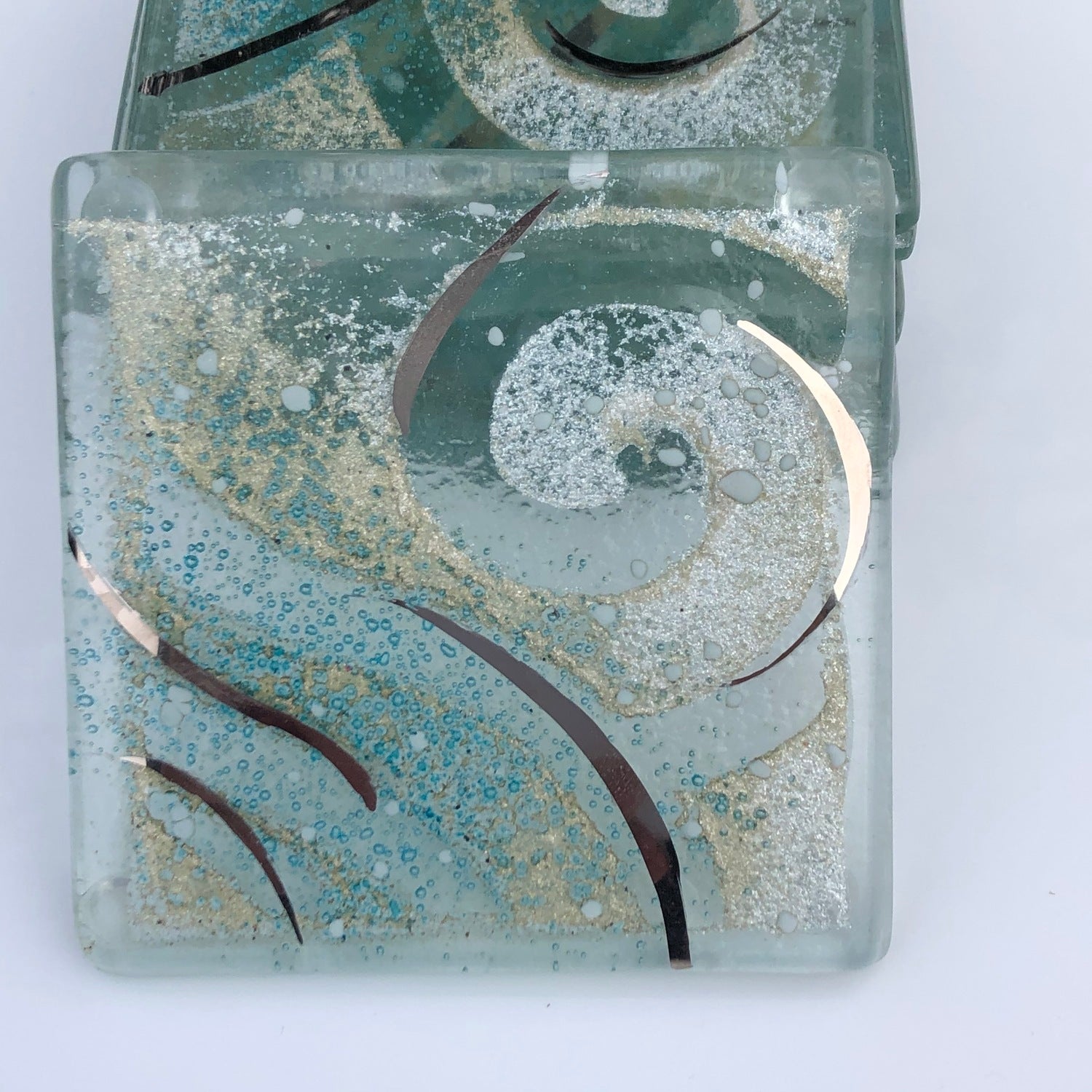 Crystal Aqua Coaster (Square)