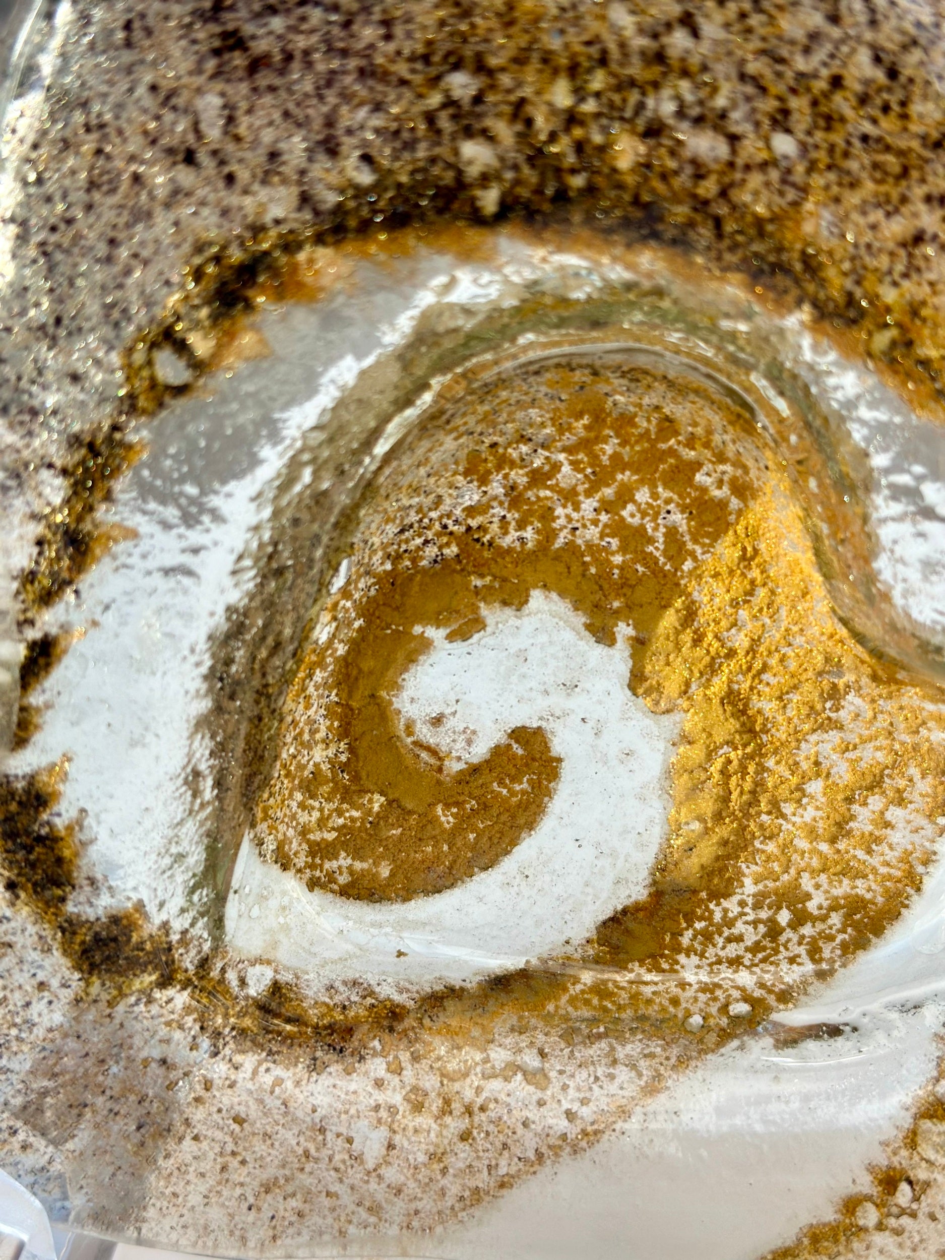 Golden Topaz Heart Tealight Dish