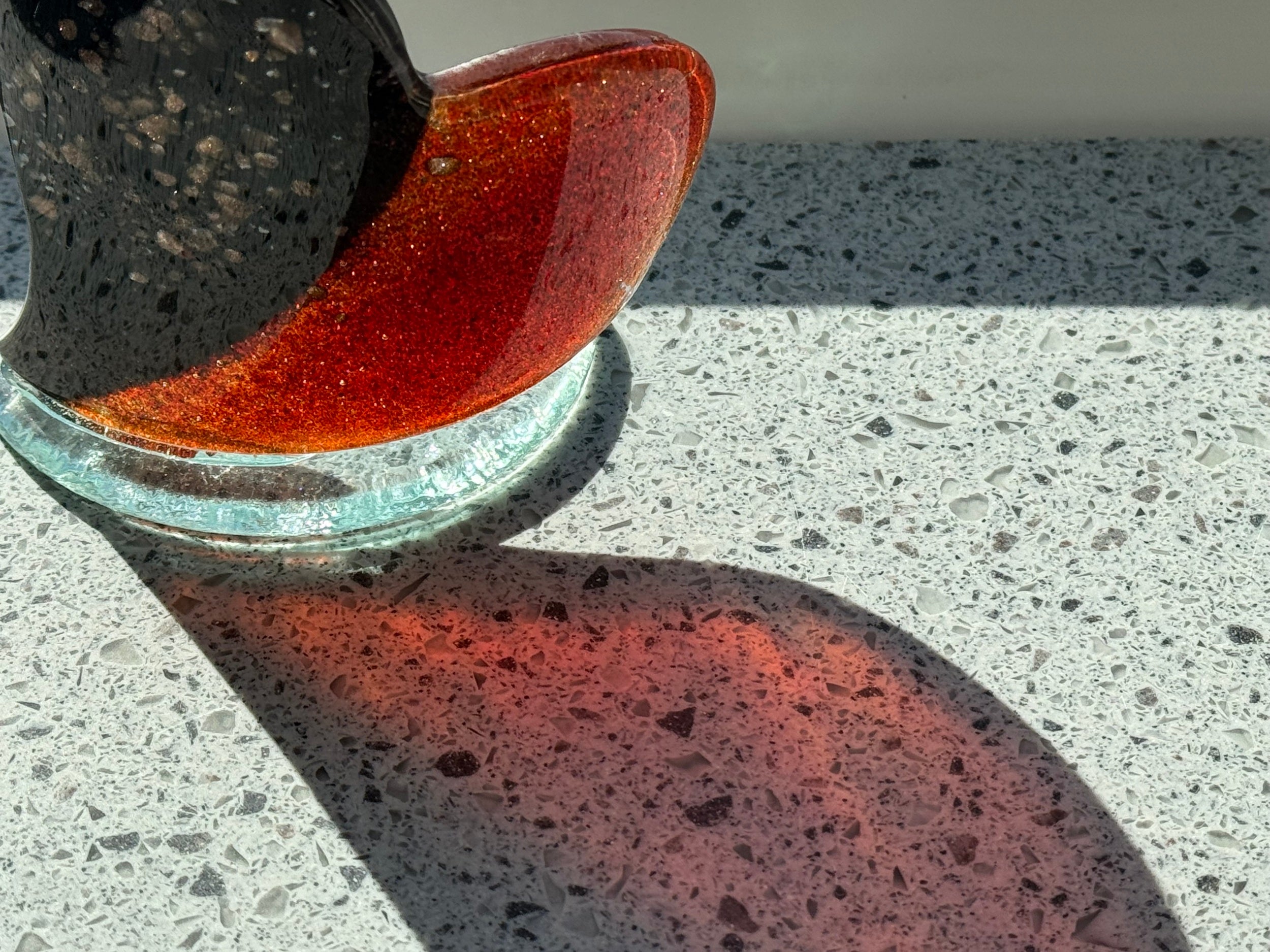 Fedra (rustic) Red Heart Shaped Tealight Holder