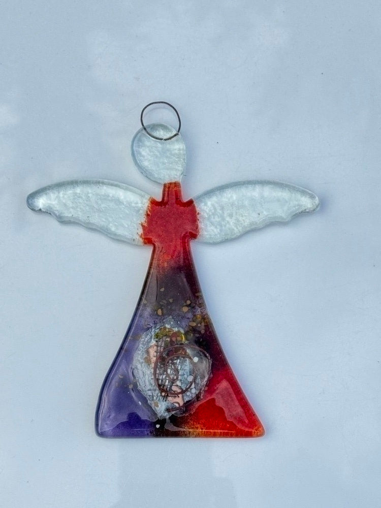 Angel - Opera Purple & Red (Hanging Decoration)