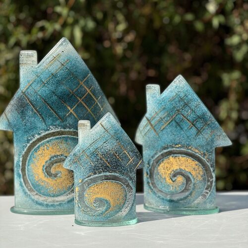 Cottage - Blue & Gold