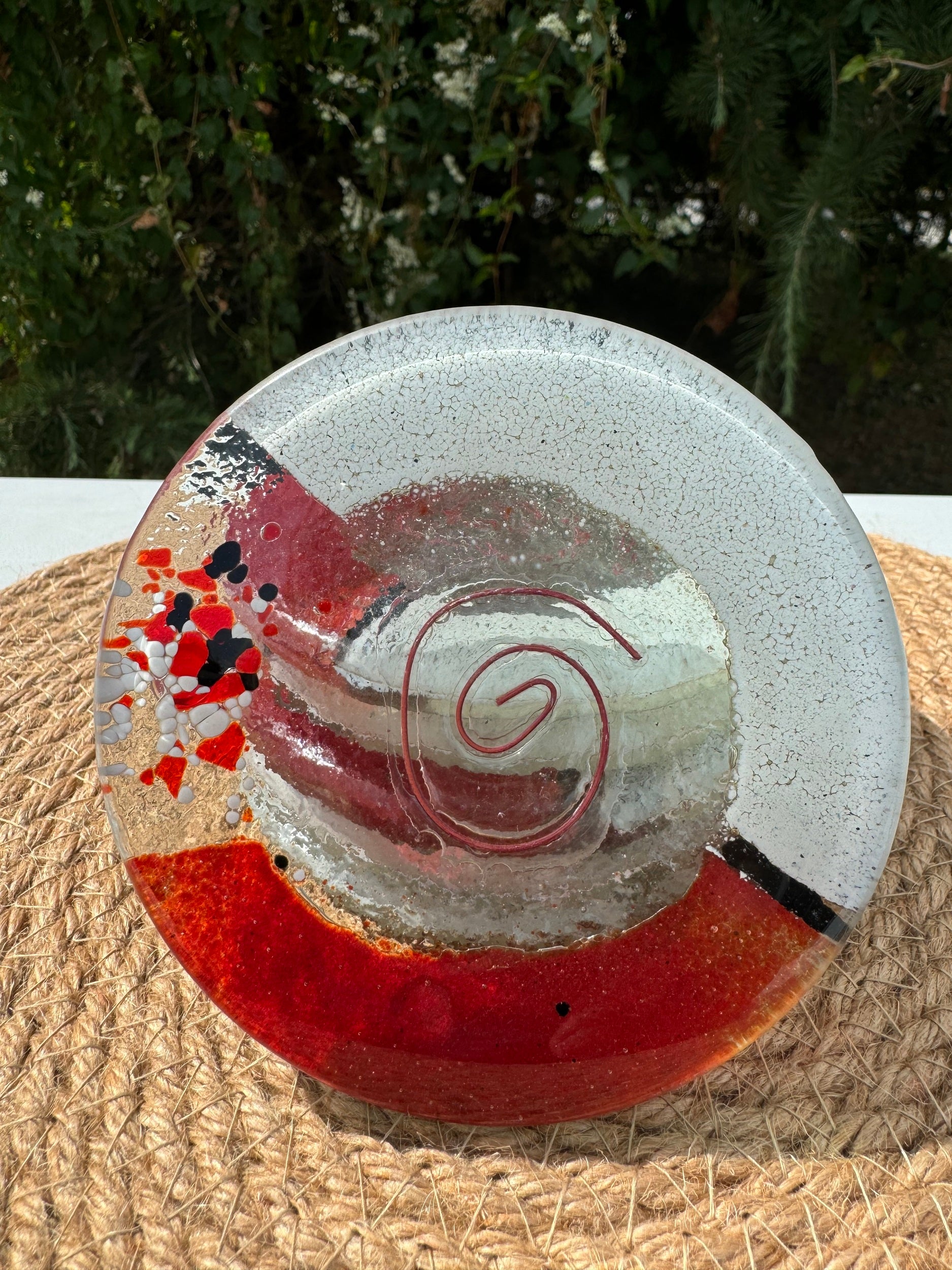 Artemis Red & White Coaster (Round)