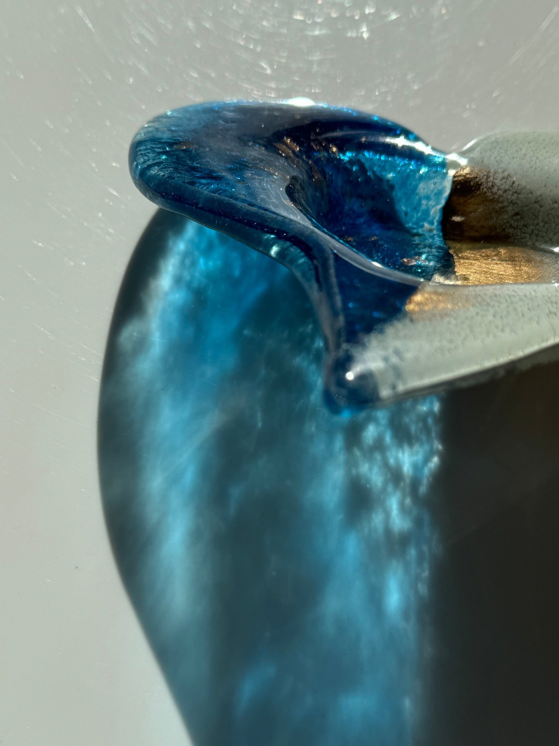 Thira Blue Heart Tealight Dish