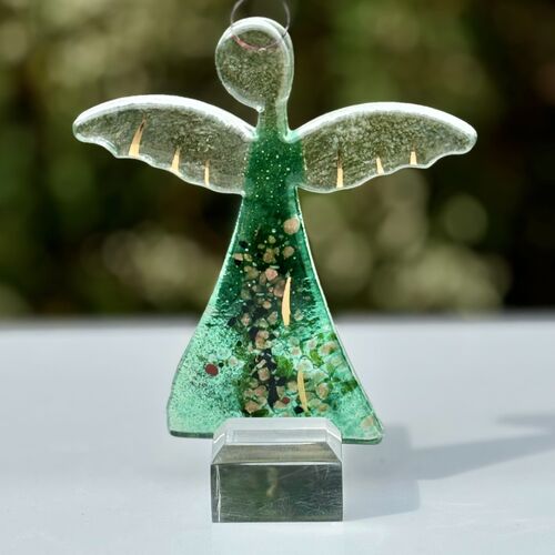 Angel - Dark Green & Gold (Hanging Decoration)