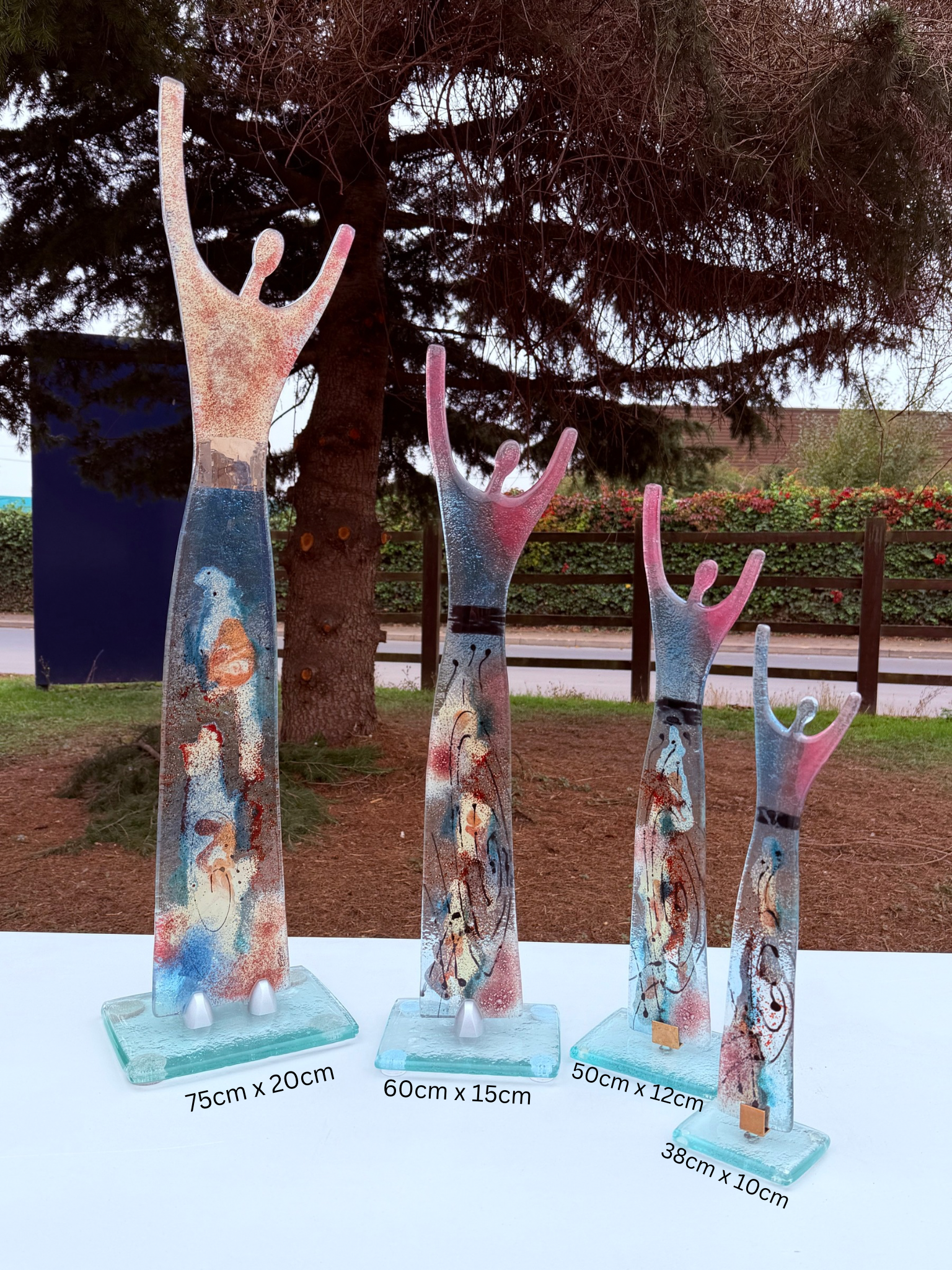 Fused Glass Statue - Galaxy