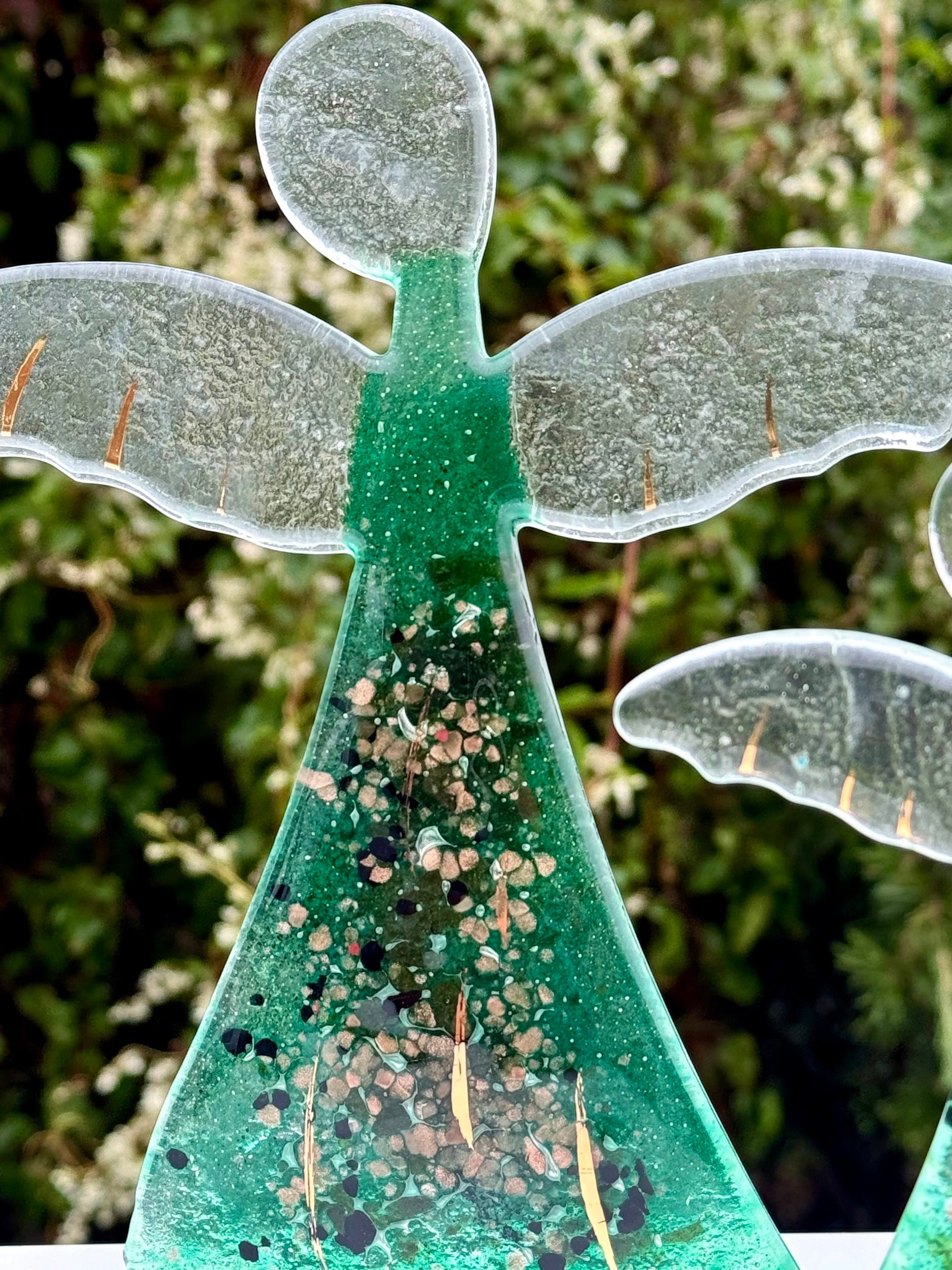 Angel - Dark Green & Gold