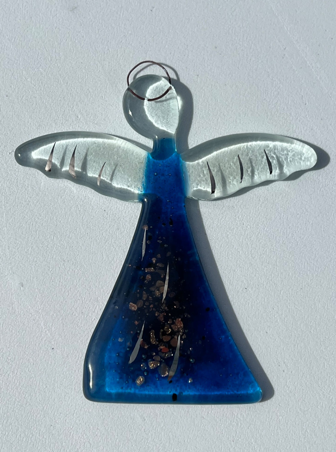 Angel - Blue & Platinum (Hanging Decoration)