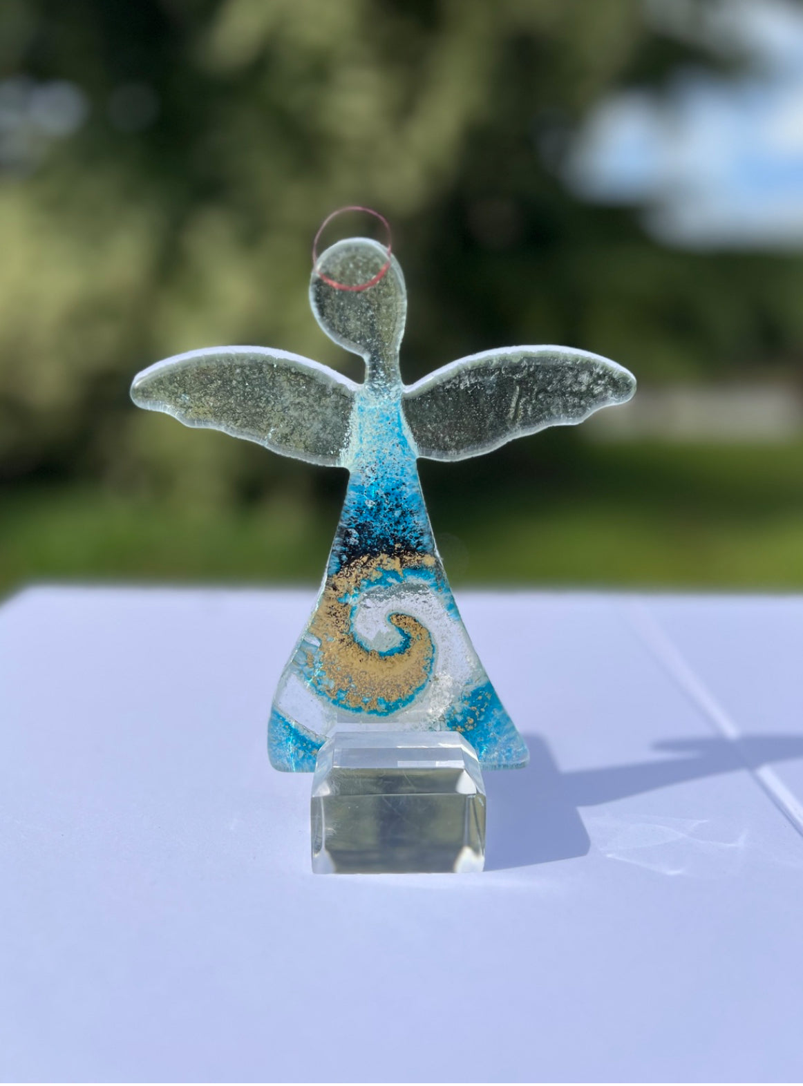 Angel - Blue & Gold (Hanging Decoration)