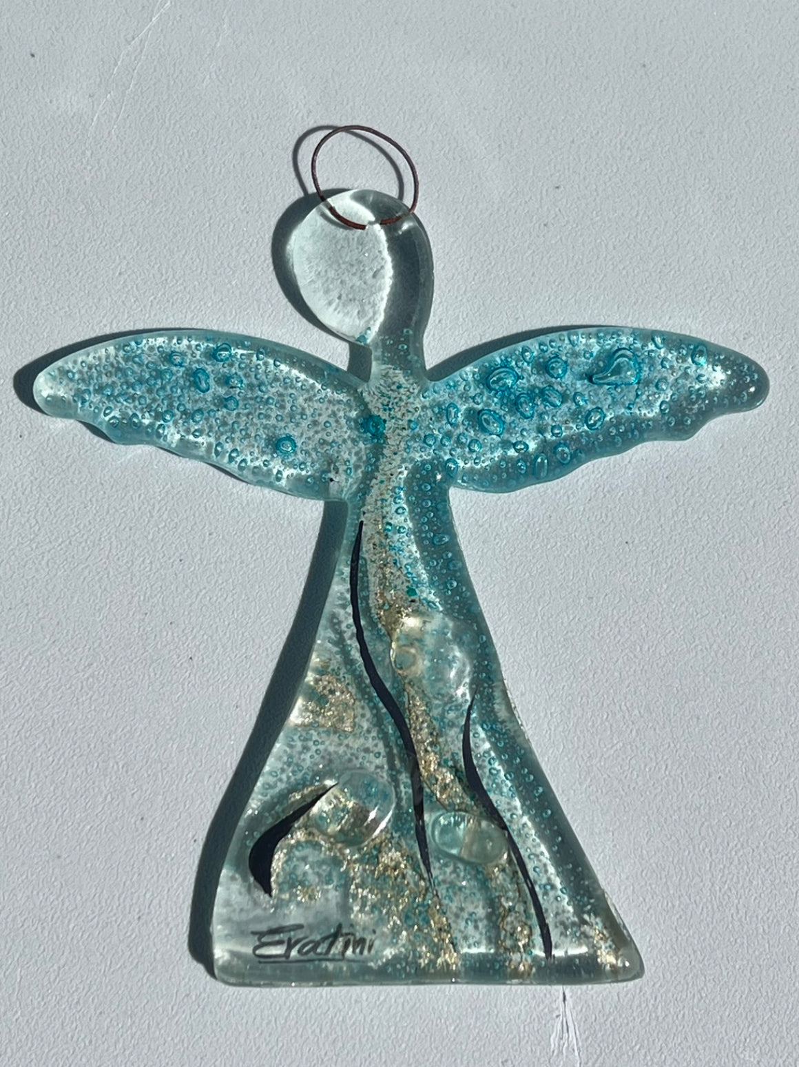 Angel - Crystal Aqua (Hanging Decoration)