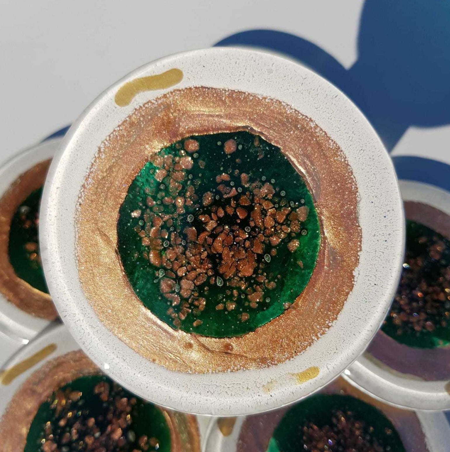 Thira Green Coasters (Round)