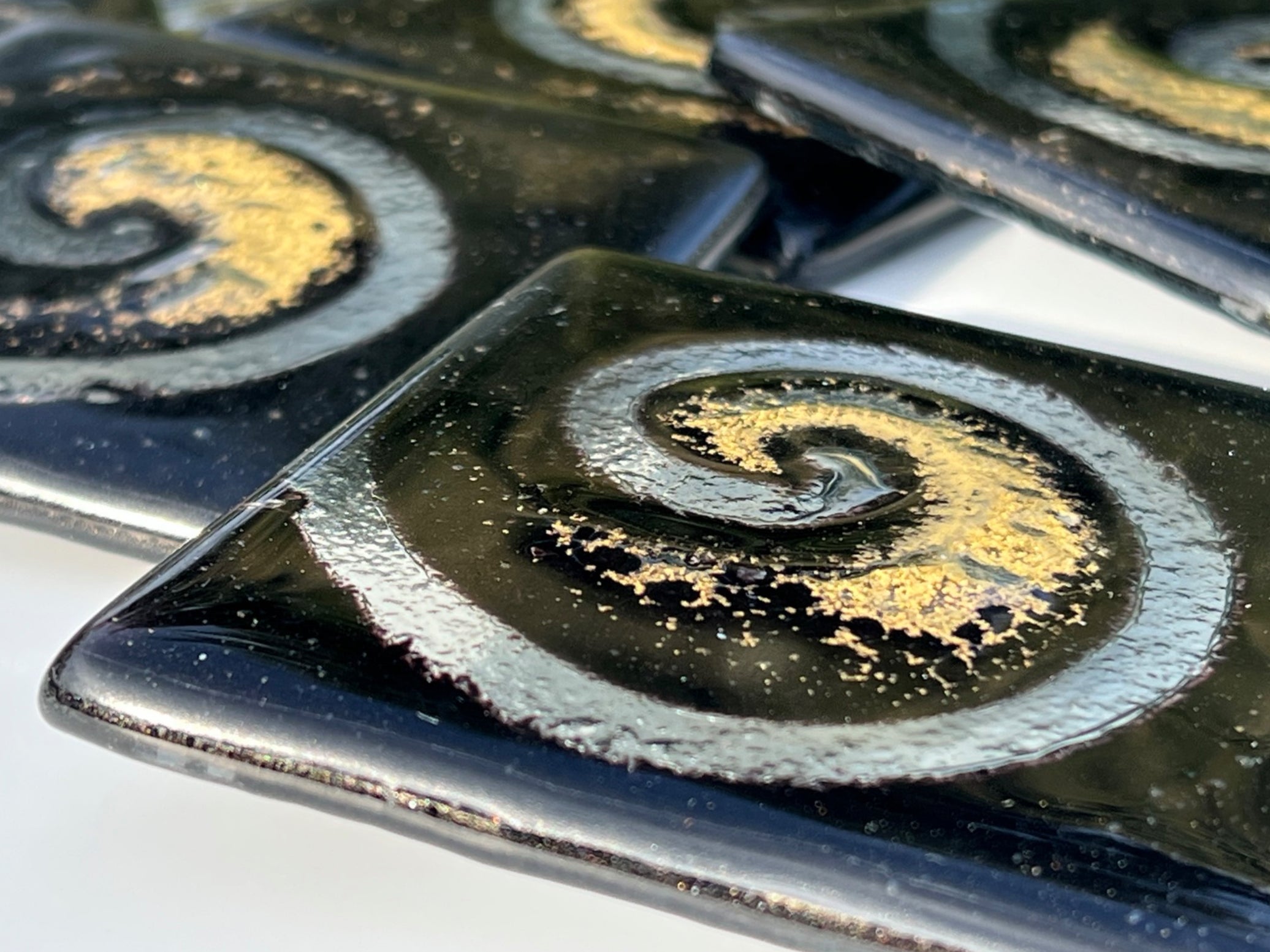 Nefeli Black & Gold Coaster (Square)