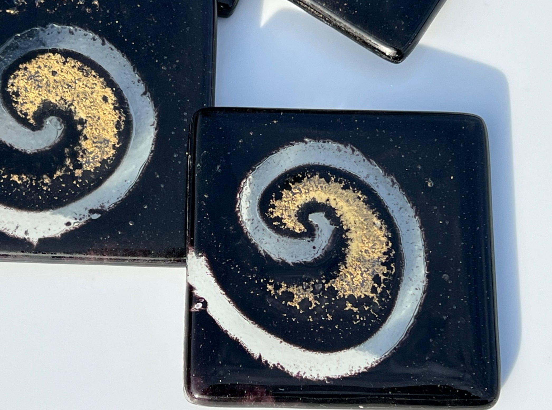 Nefeli Black & Gold Coaster (Square)