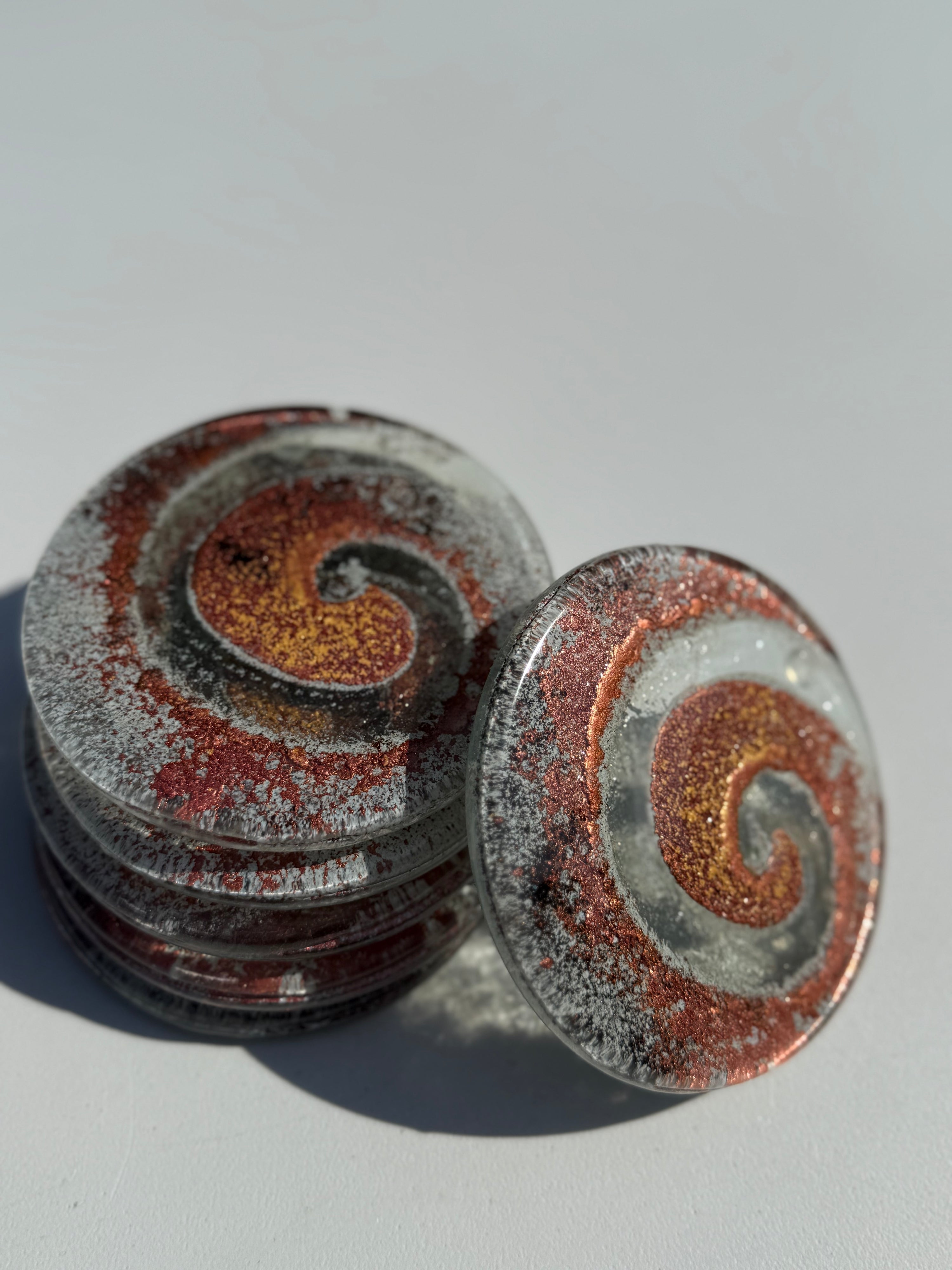 Nefeli Copper Coaster (Round)