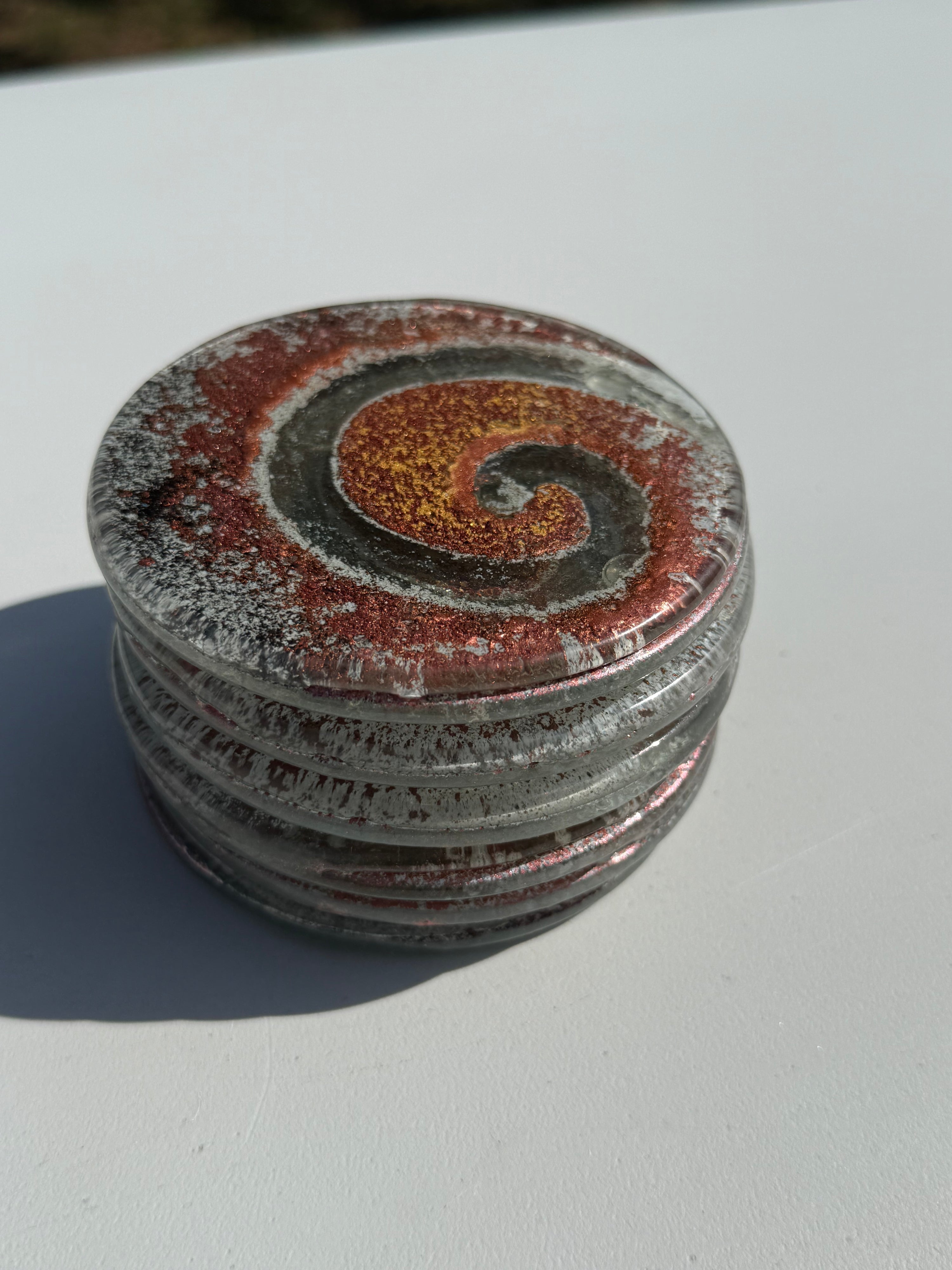 Nefeli Copper Coaster (Round)