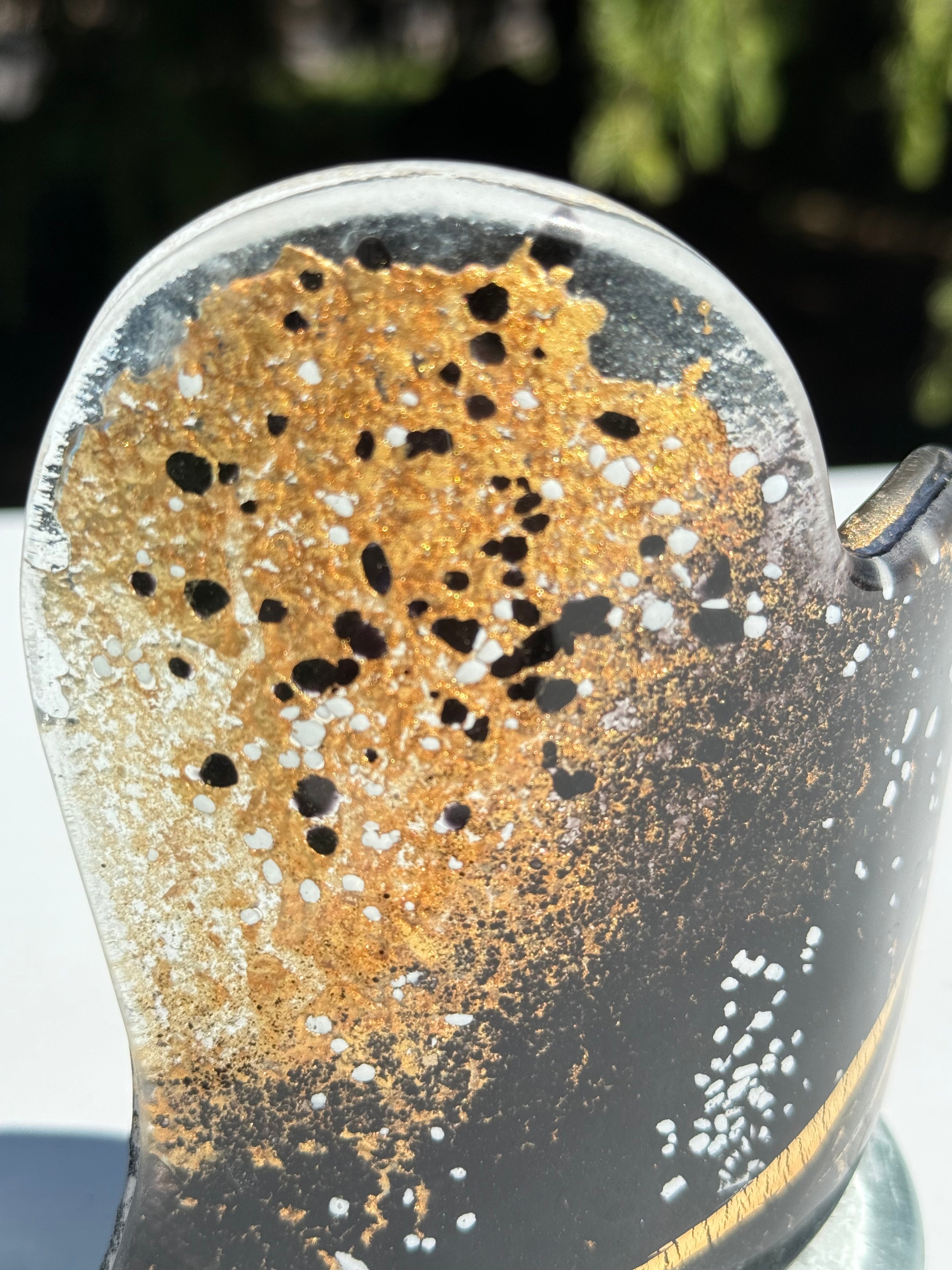 Black & Gold Heart Shaped Tealight Holder