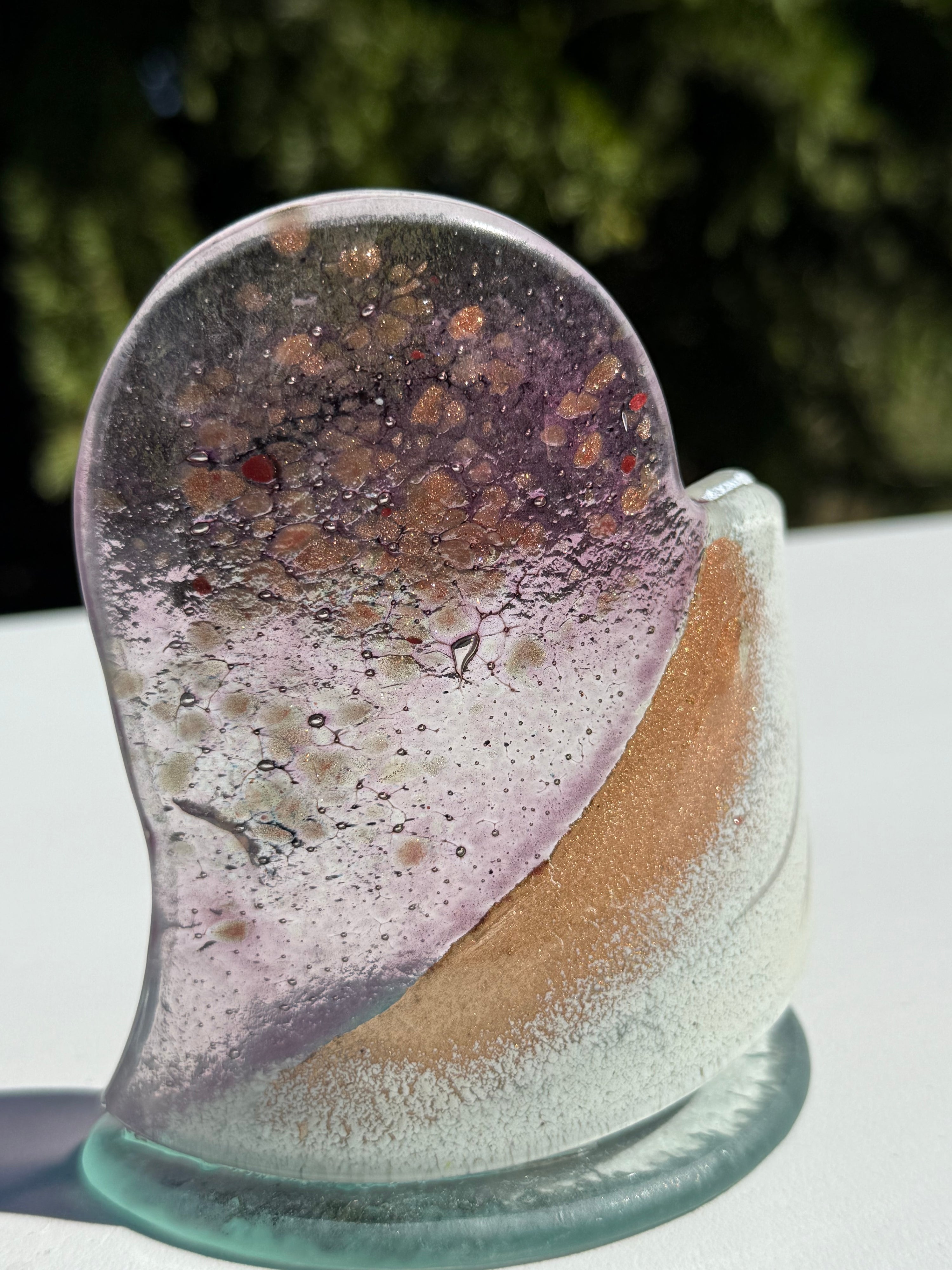 Thira Mauve Heart Shaped Tealight Holder