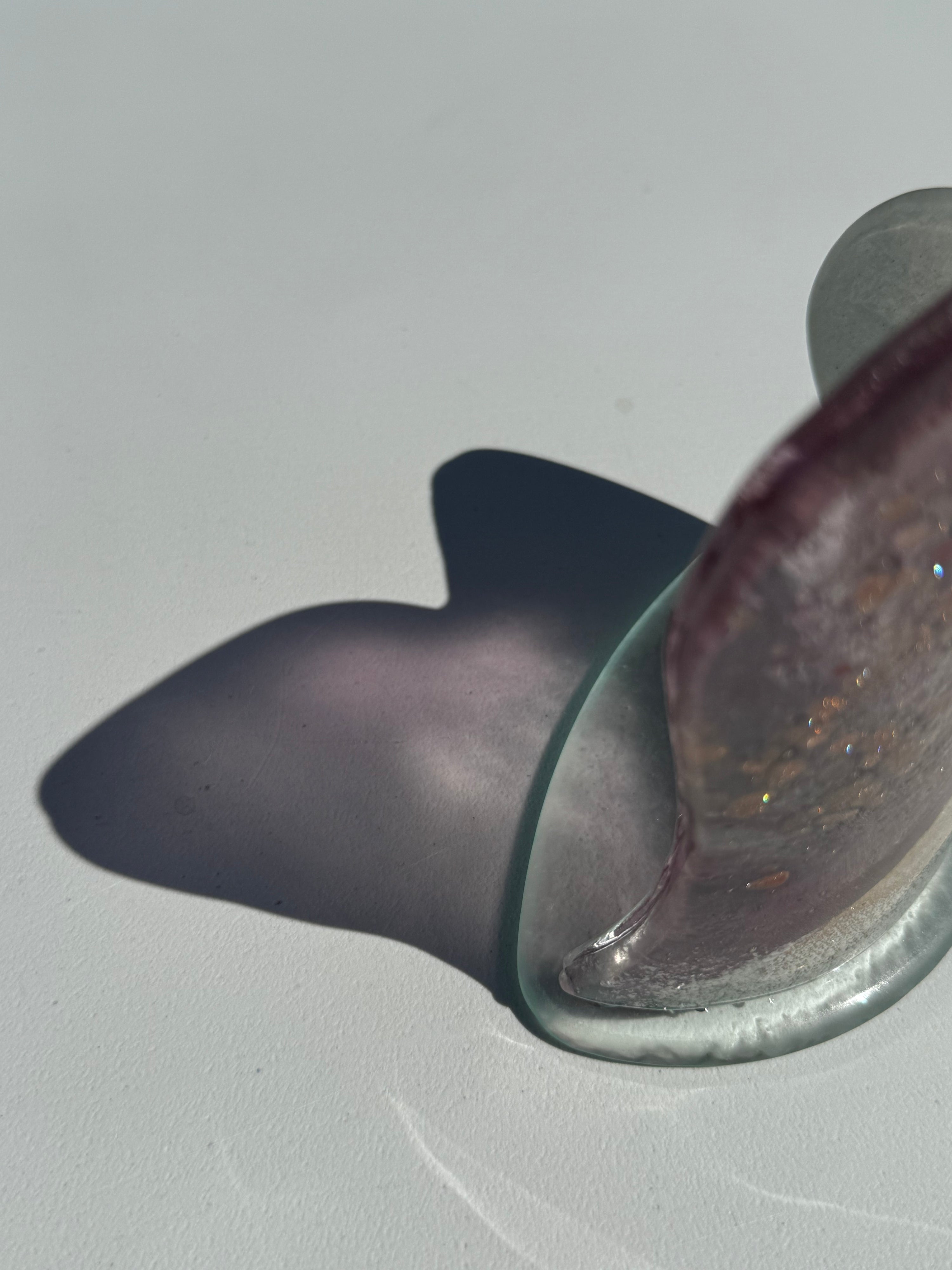 Thira Mauve Heart Shaped Tealight Holder