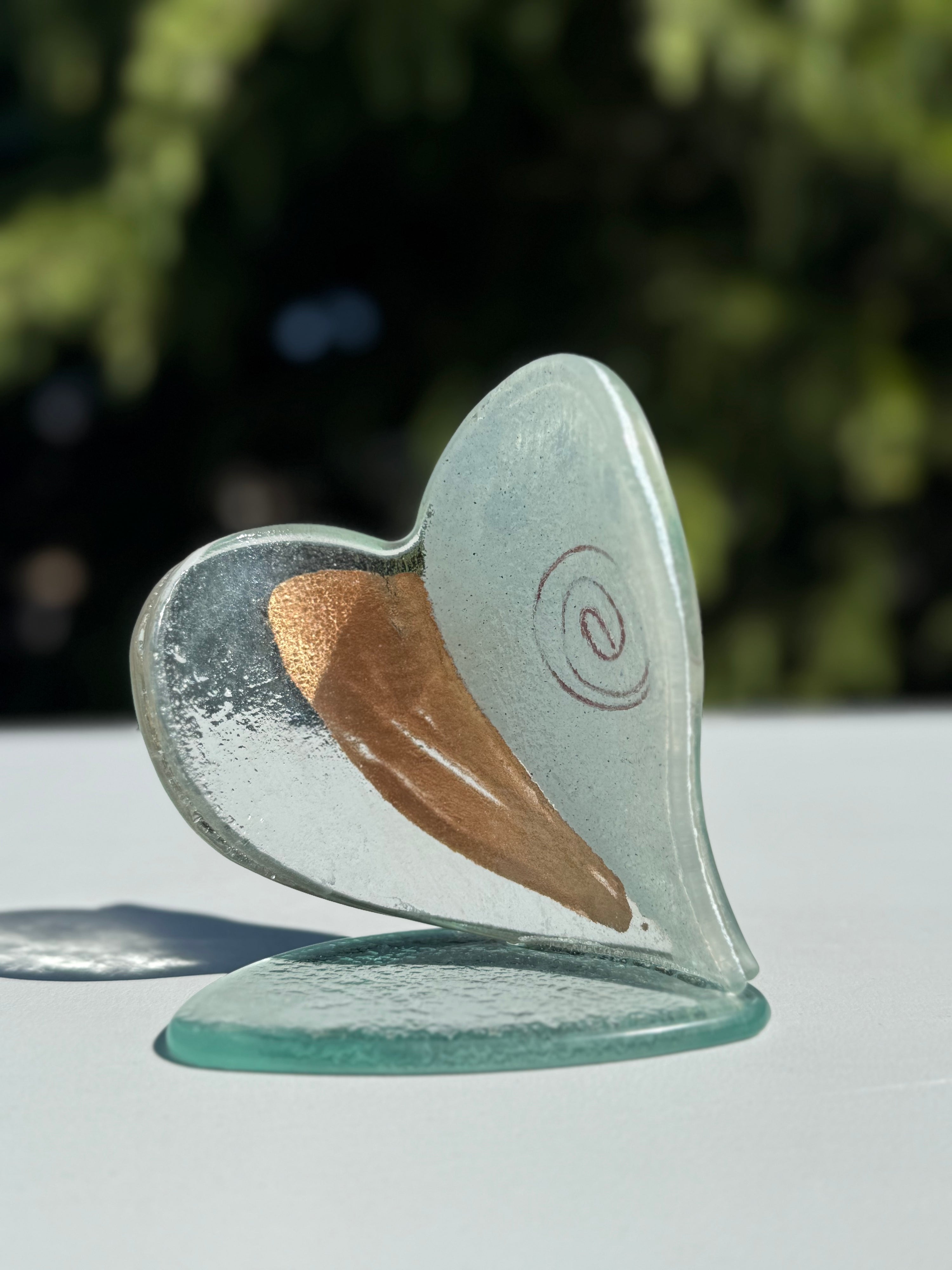 Rose Gold Heart Shaped Tealight Holder
