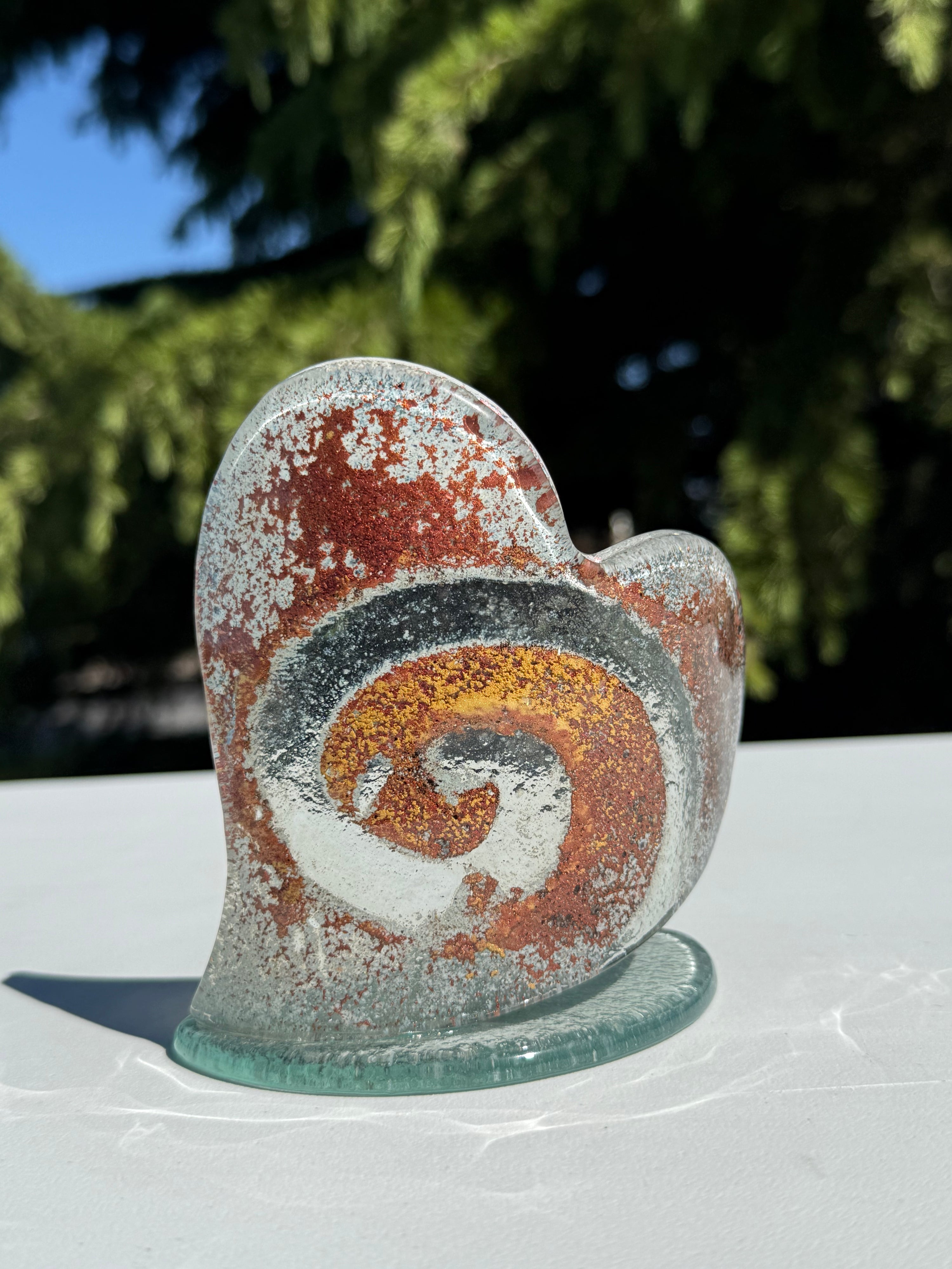 Nefeli Copper Heart Shaped Tealight Holder