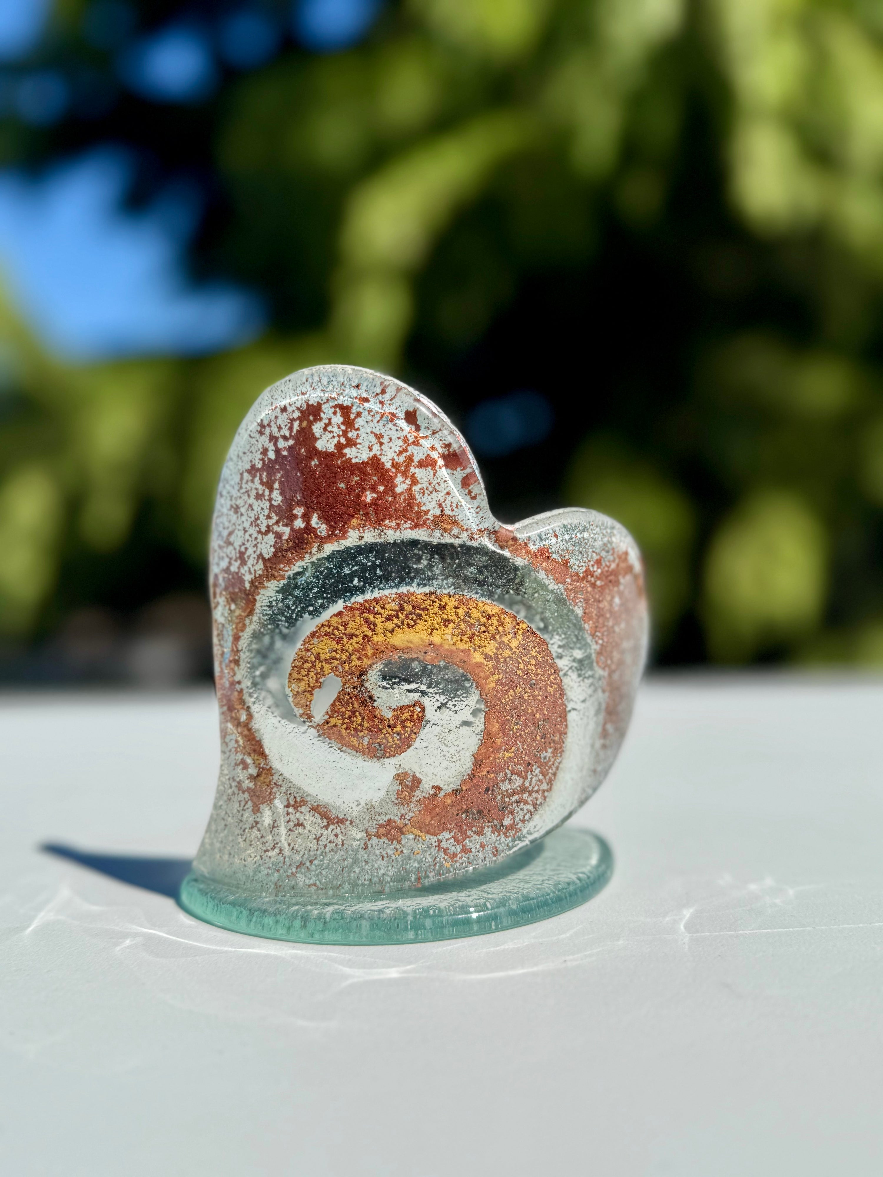 Nefeli Copper Heart Shaped Tealight Holder