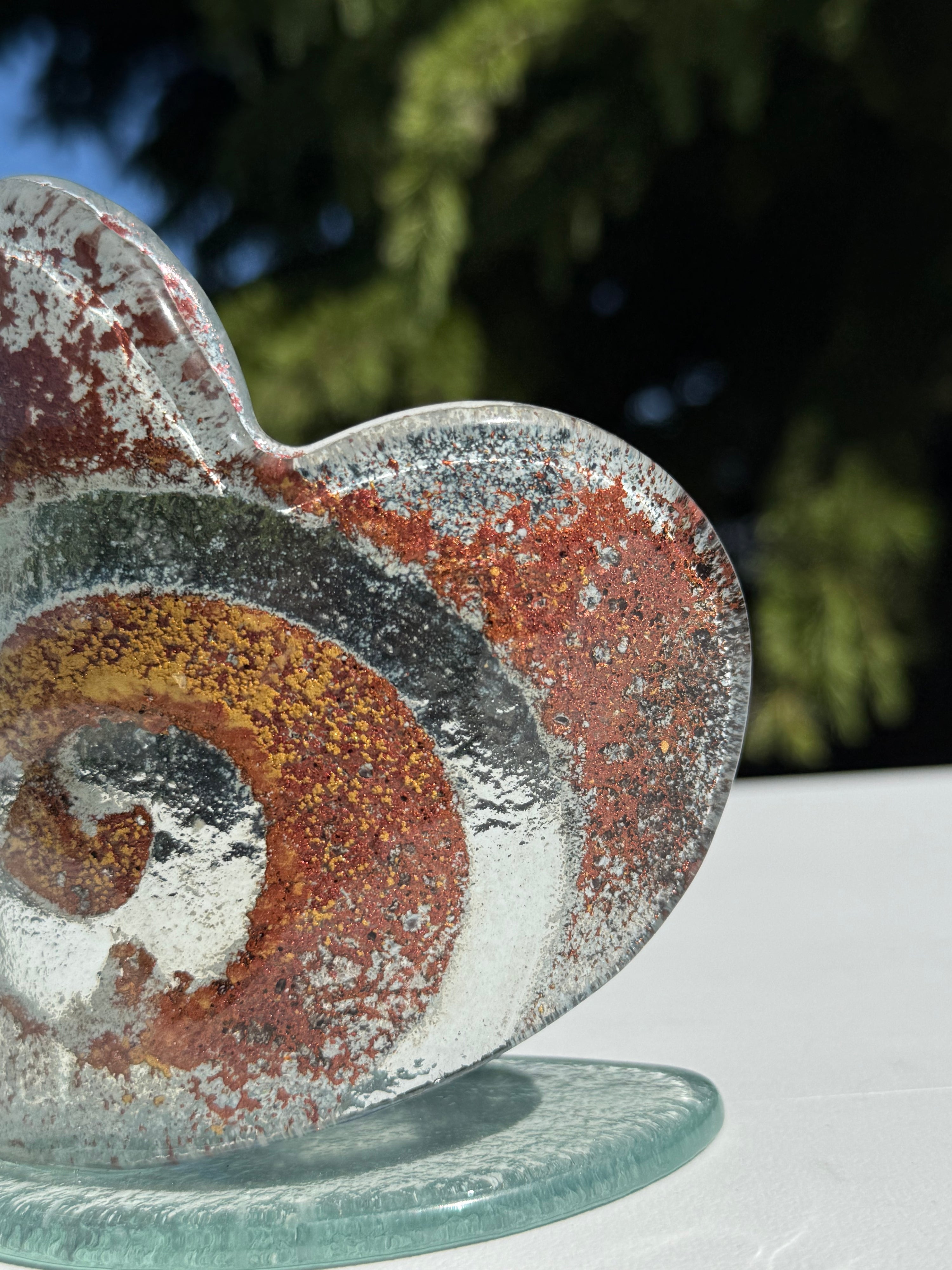 Nefeli Copper Heart Shaped Tealight Holder