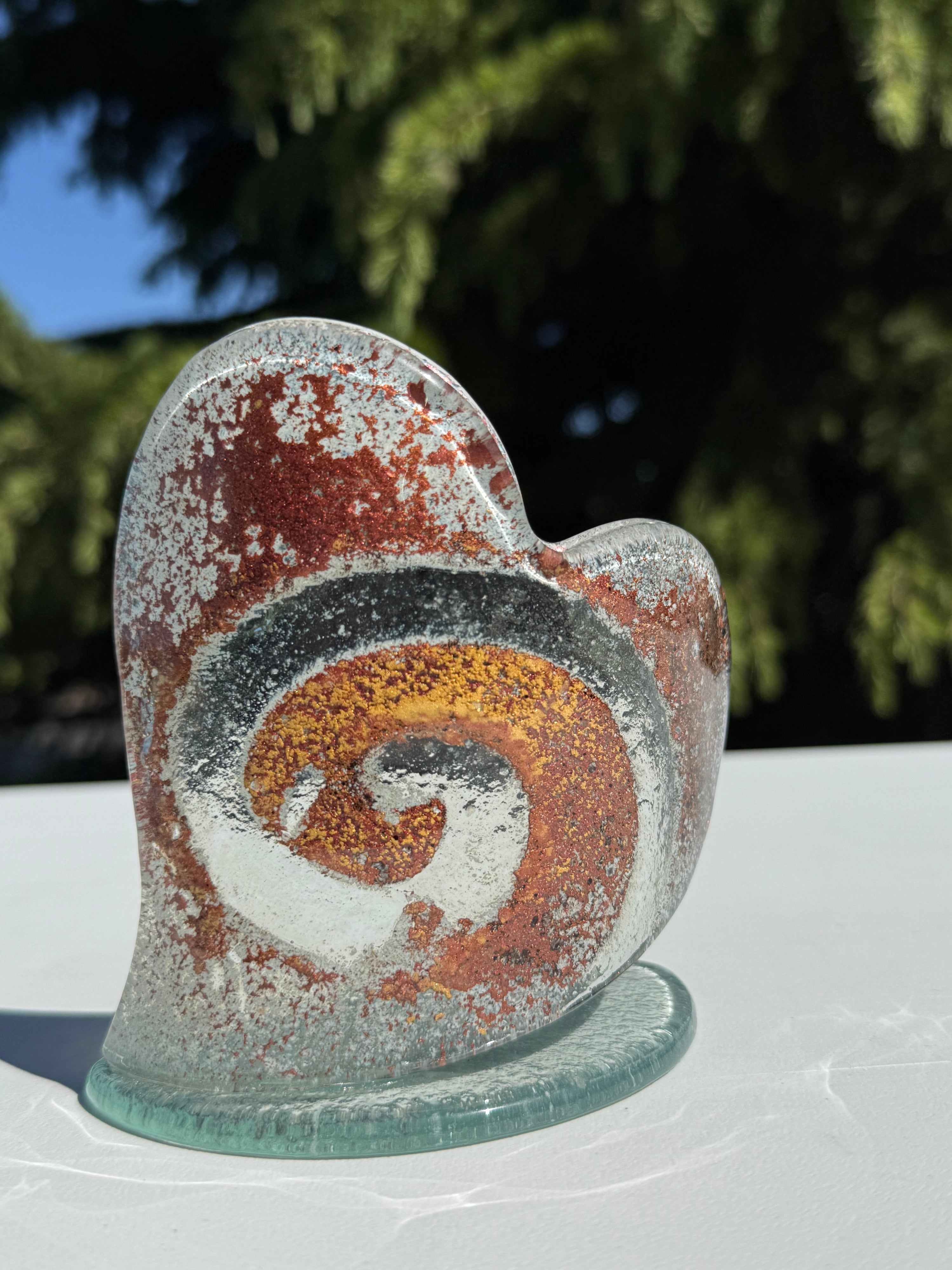 Nefeli Copper Heart Shaped Tealight Holder