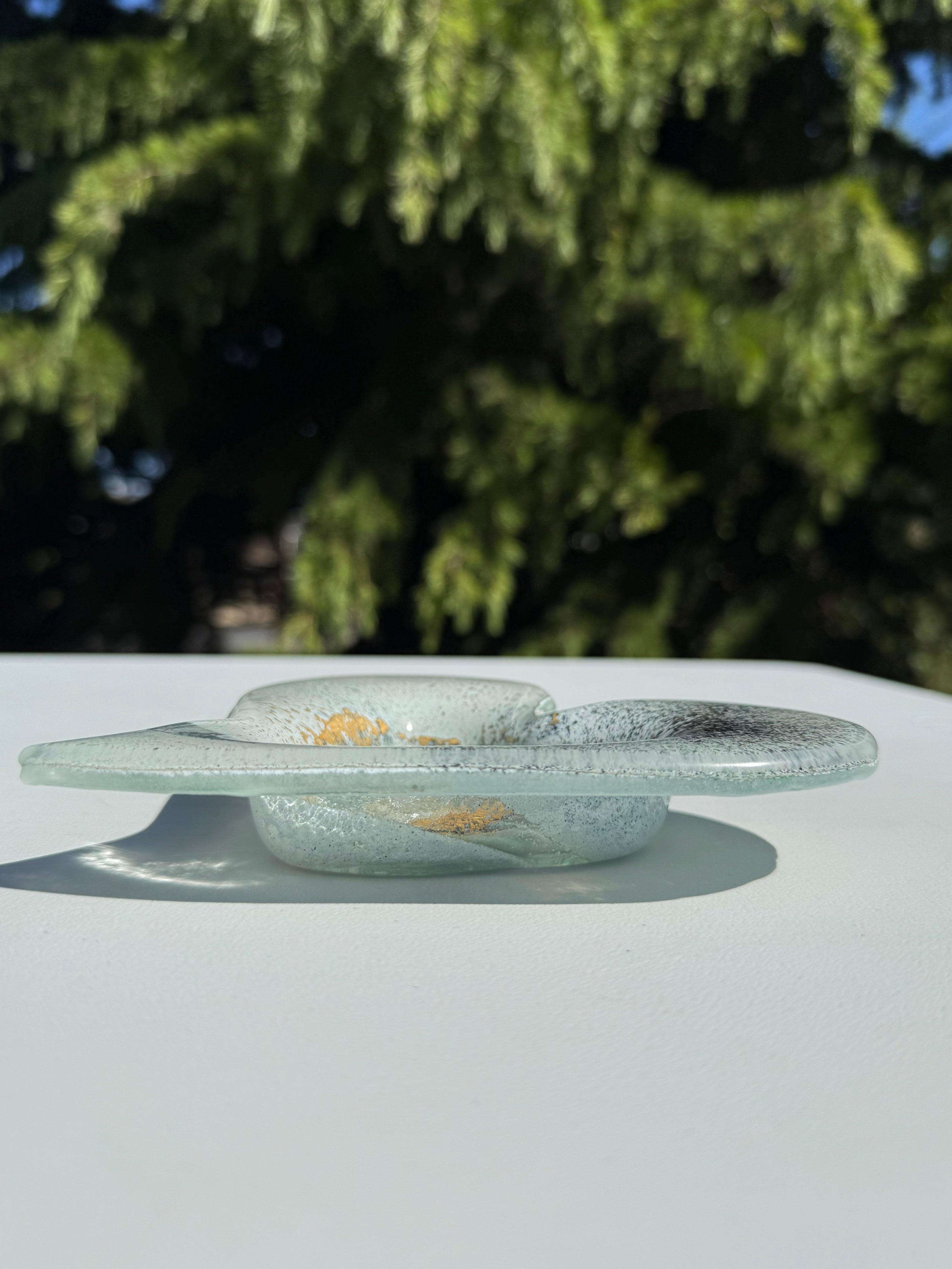 Gold Heart Tealight Dish