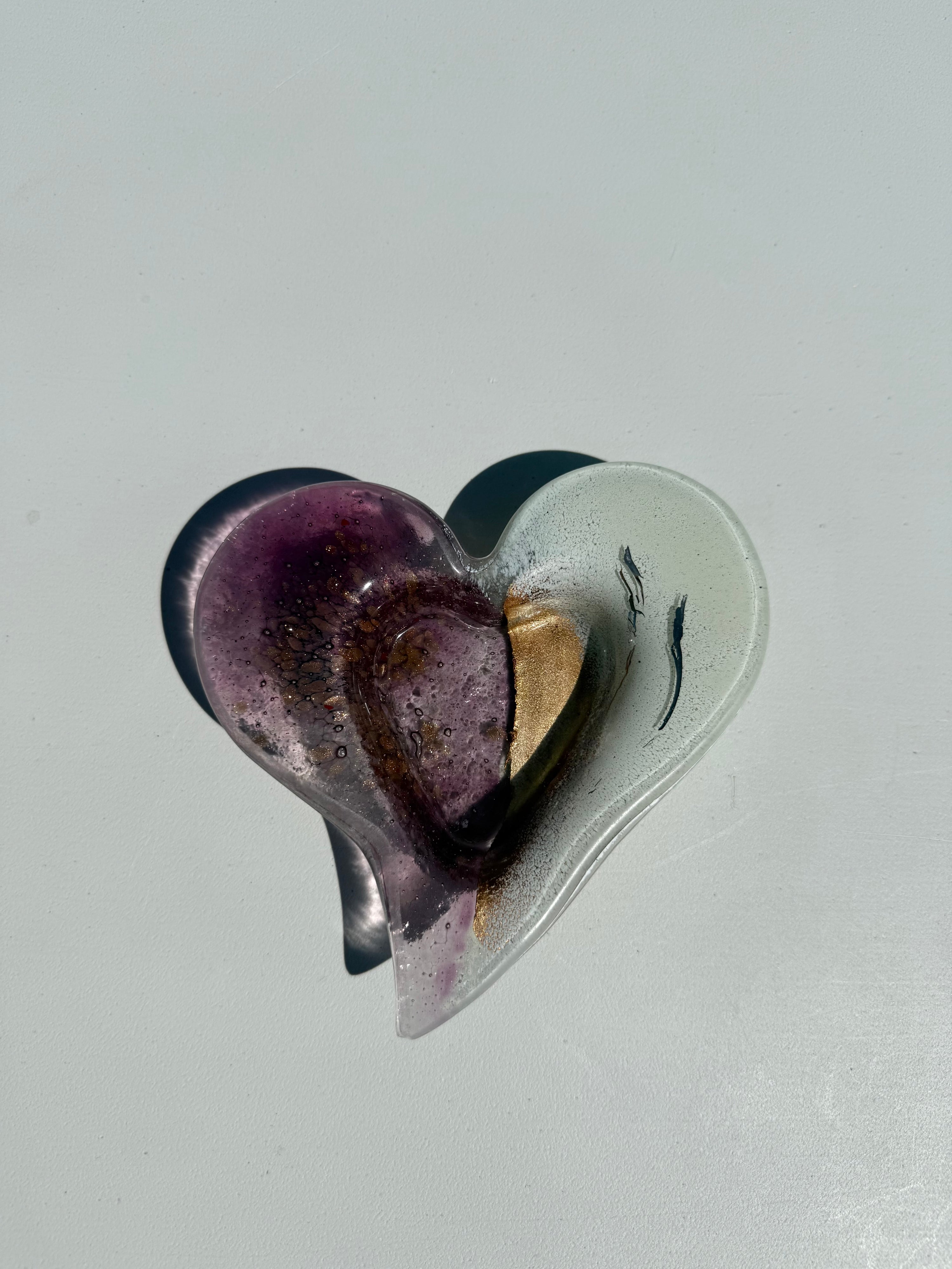 Thira Mauve Heart Tealight Dish