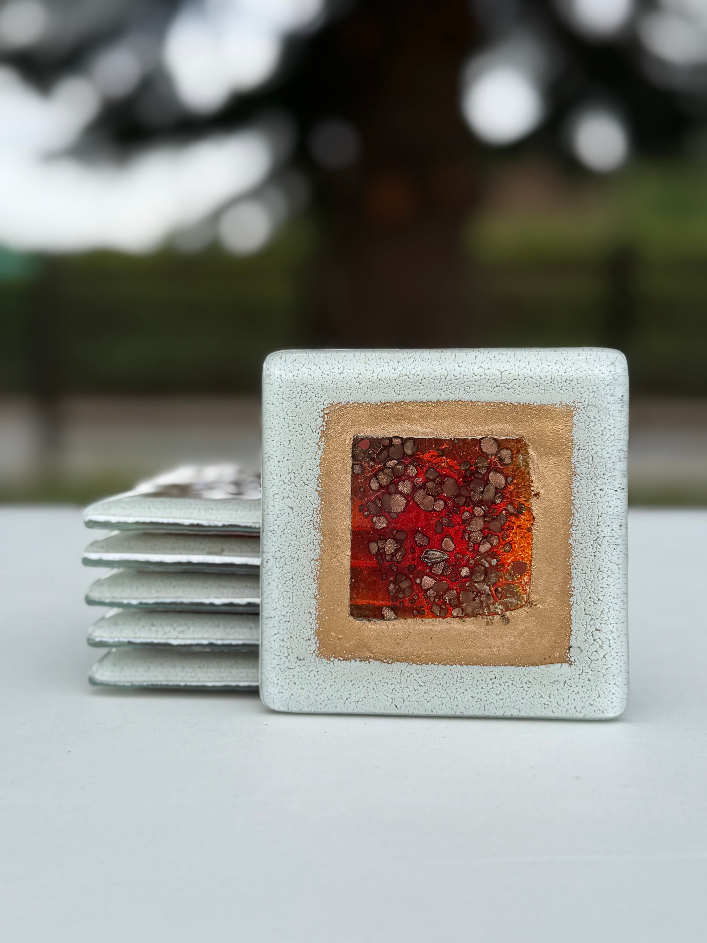 Thira Red Coasters