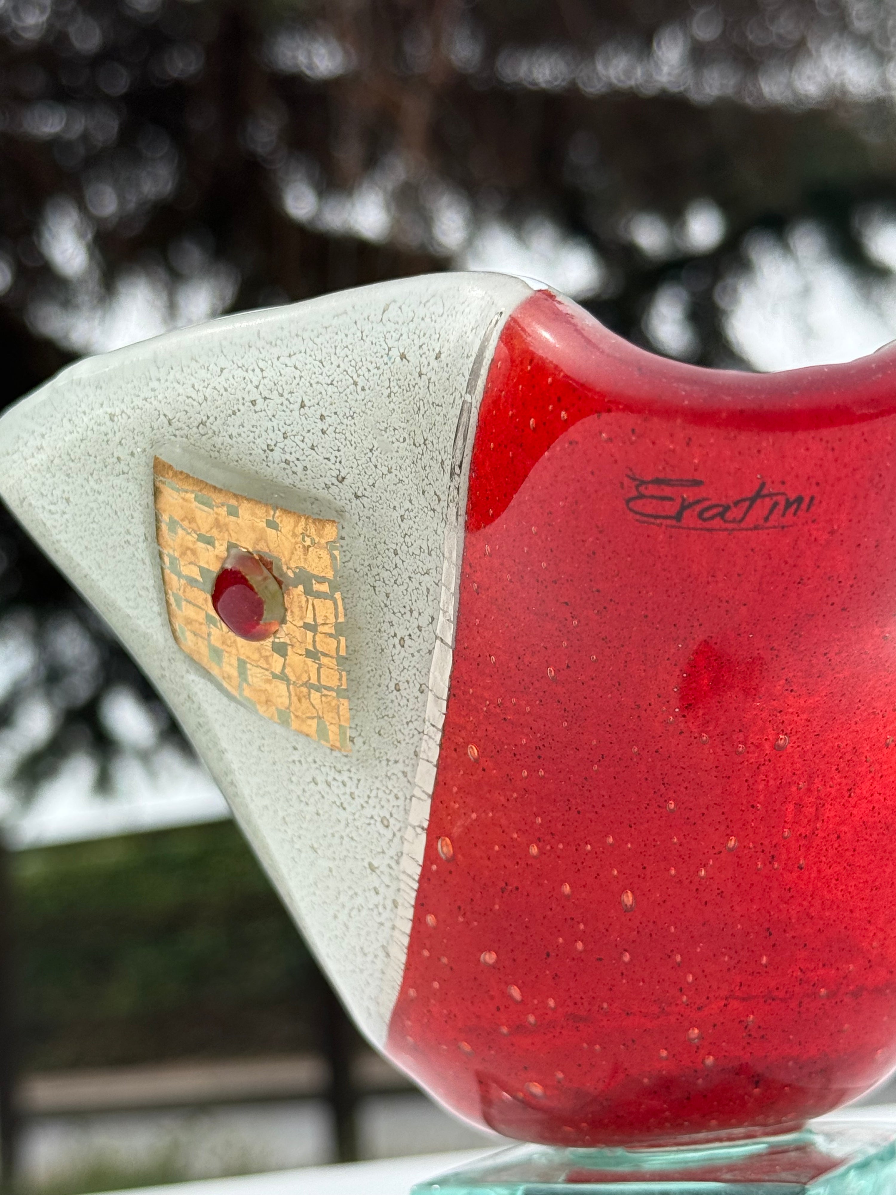 Christmas Bowl with Stacked Glass Stand