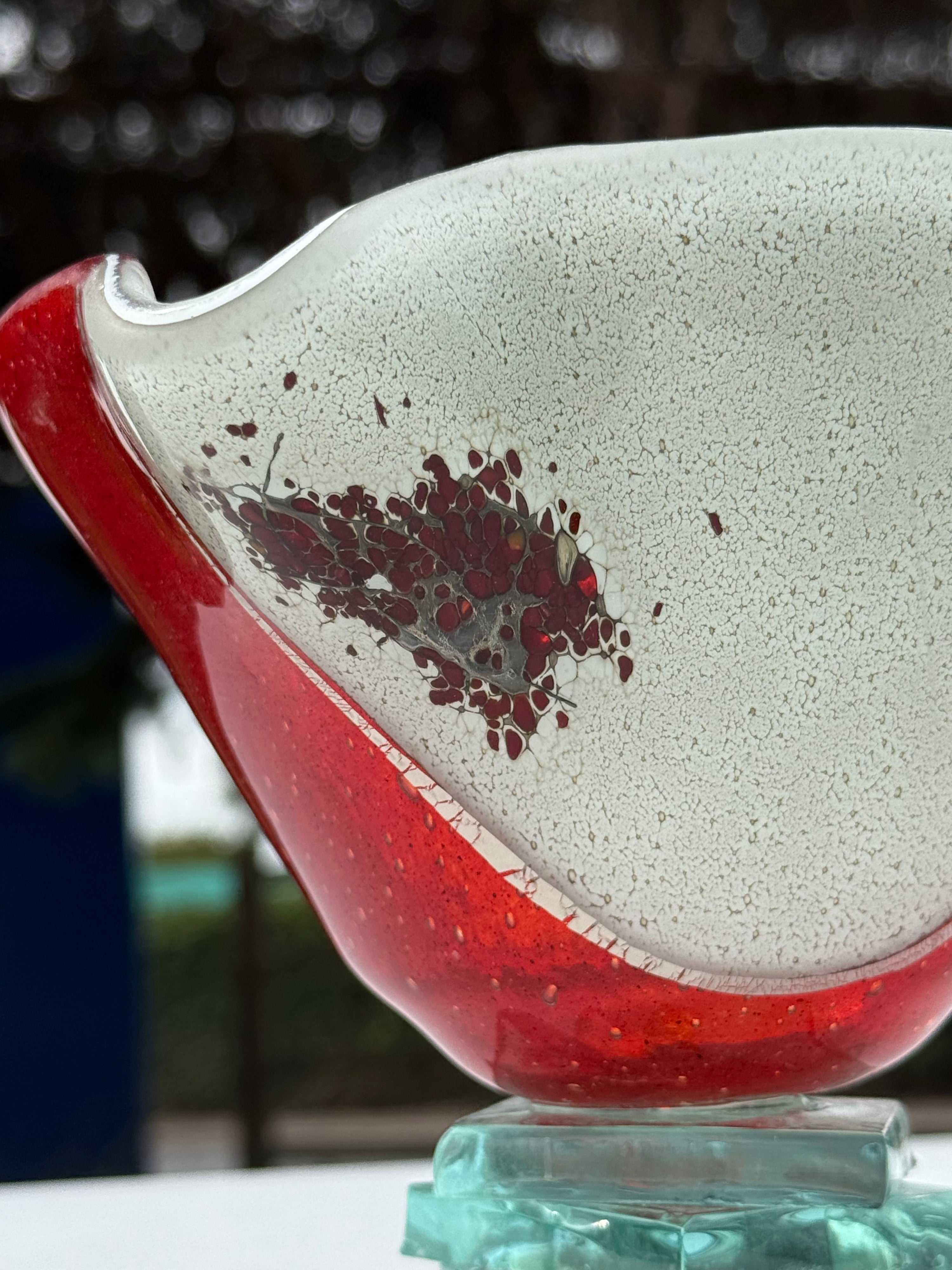 Christmas Bowl with Stacked Glass Stand